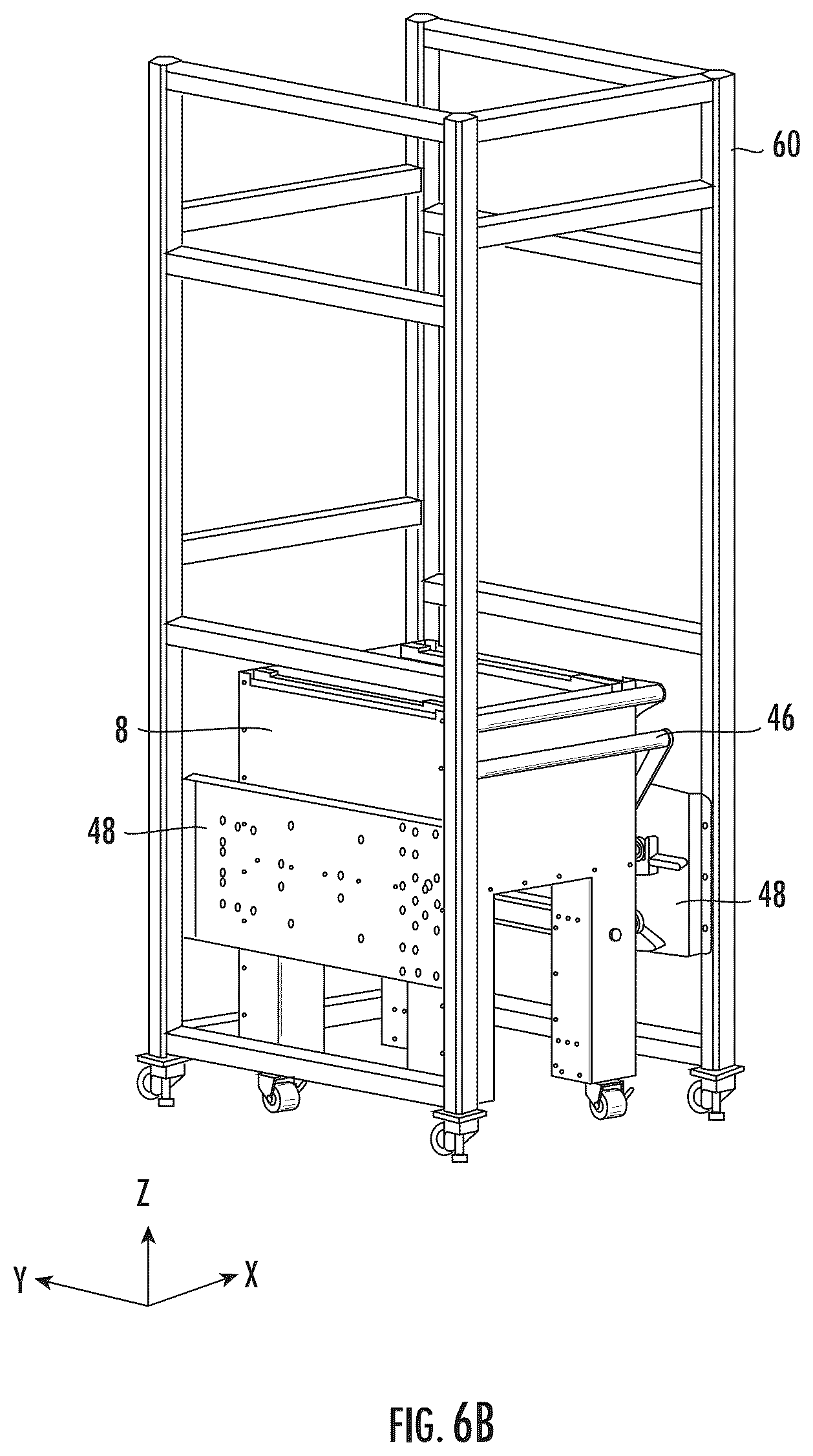 Patent US12617153 Figure 6 – Three-dimensional printing system with resin vessel positioning system
