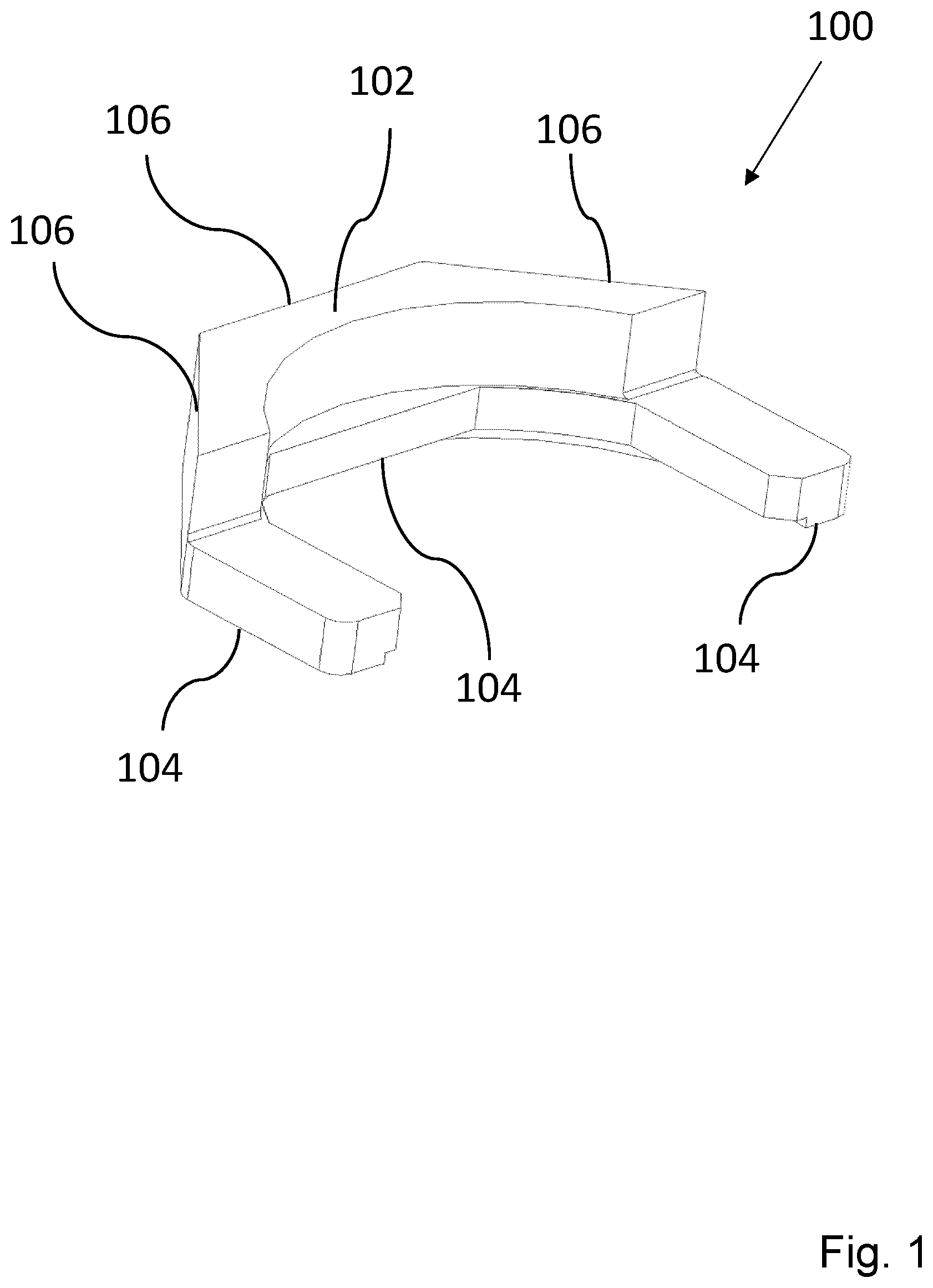 Patent US12617156 Figure 1 – Method and device for determining the position of a pre-fabricated device in additive manufacturing