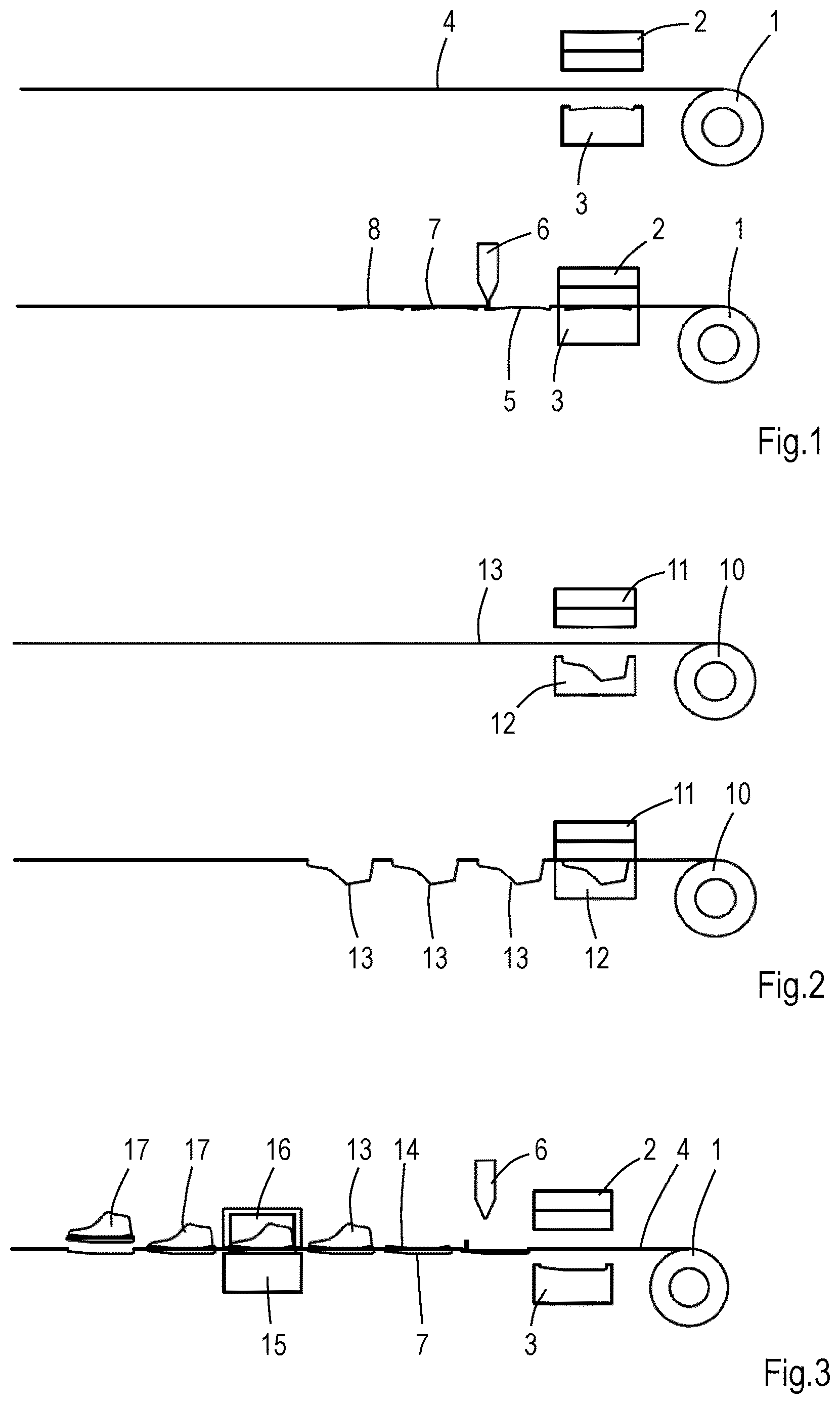 Patent US12617169 Figure 1 – Process for manufacturing a footwear and footwear parts