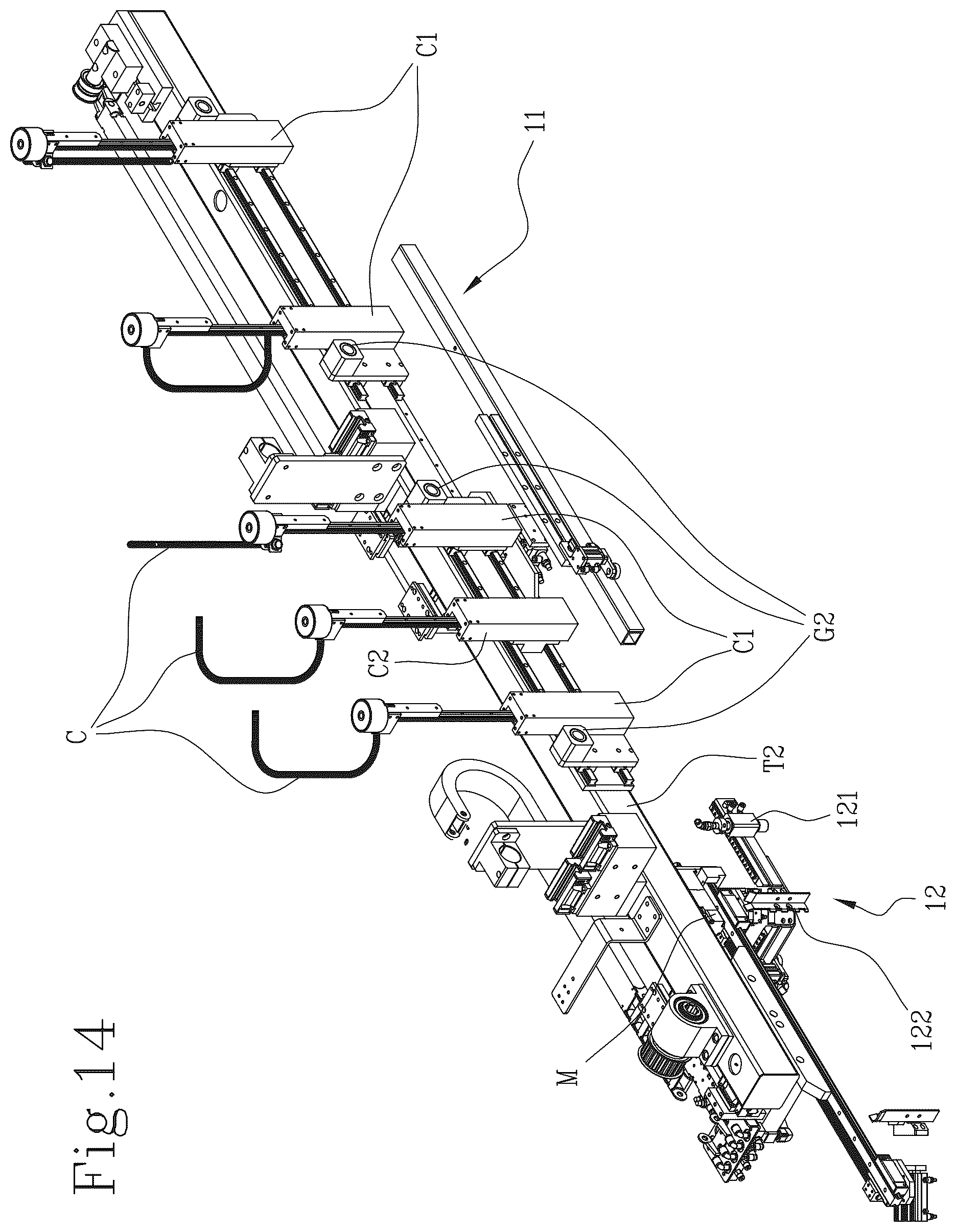 Patent US12617172 Figure 14 – Apparatus and method for wrapping a cardboard box