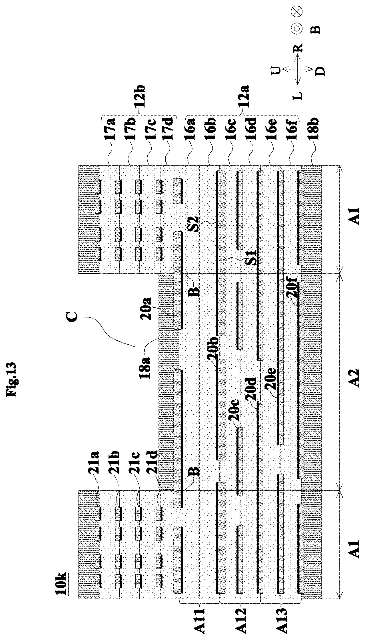Patent US12617182 Figure 13 – Multilayer substrate