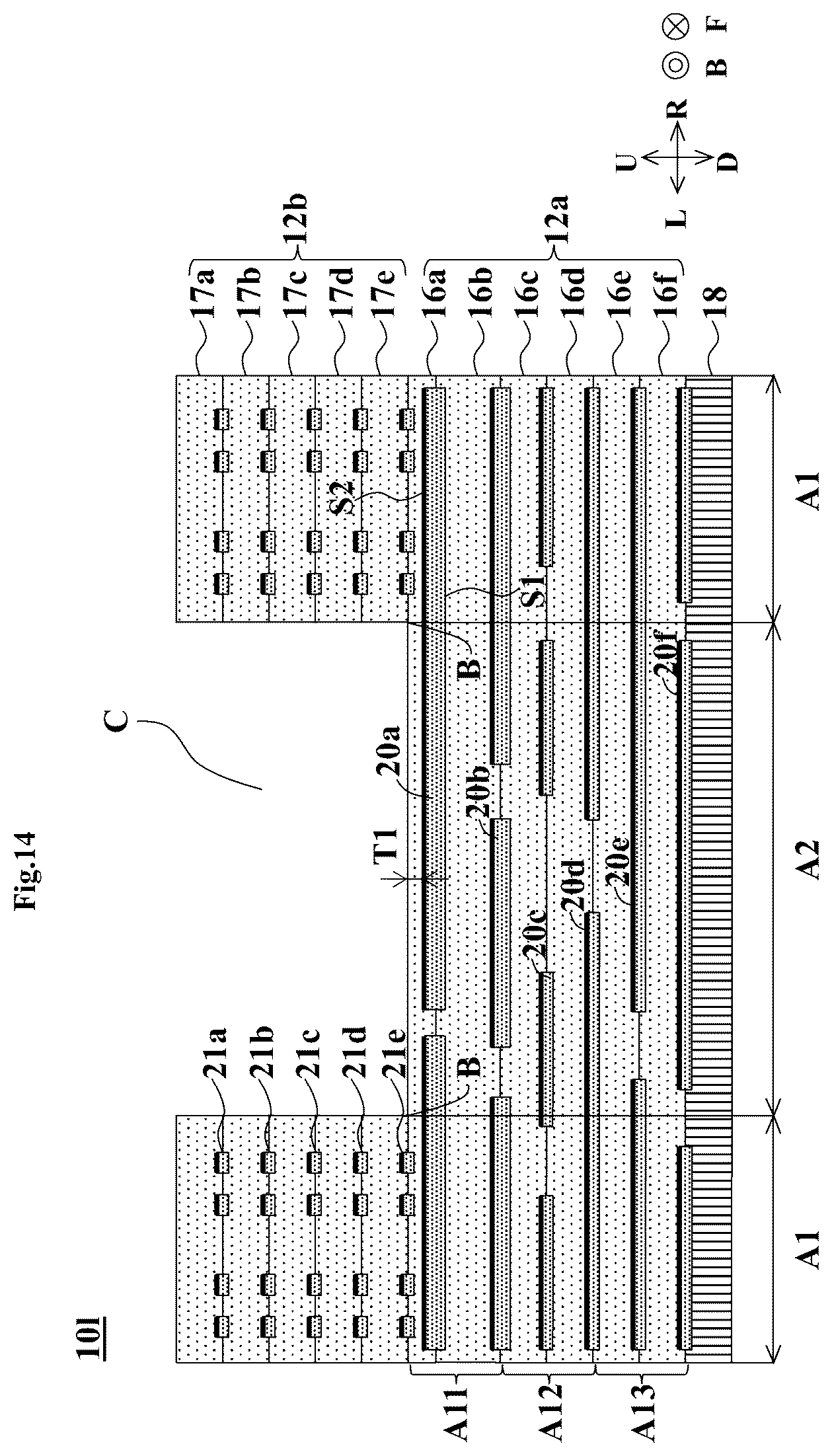 Patent US12617182 Figure 14 – Multilayer substrate