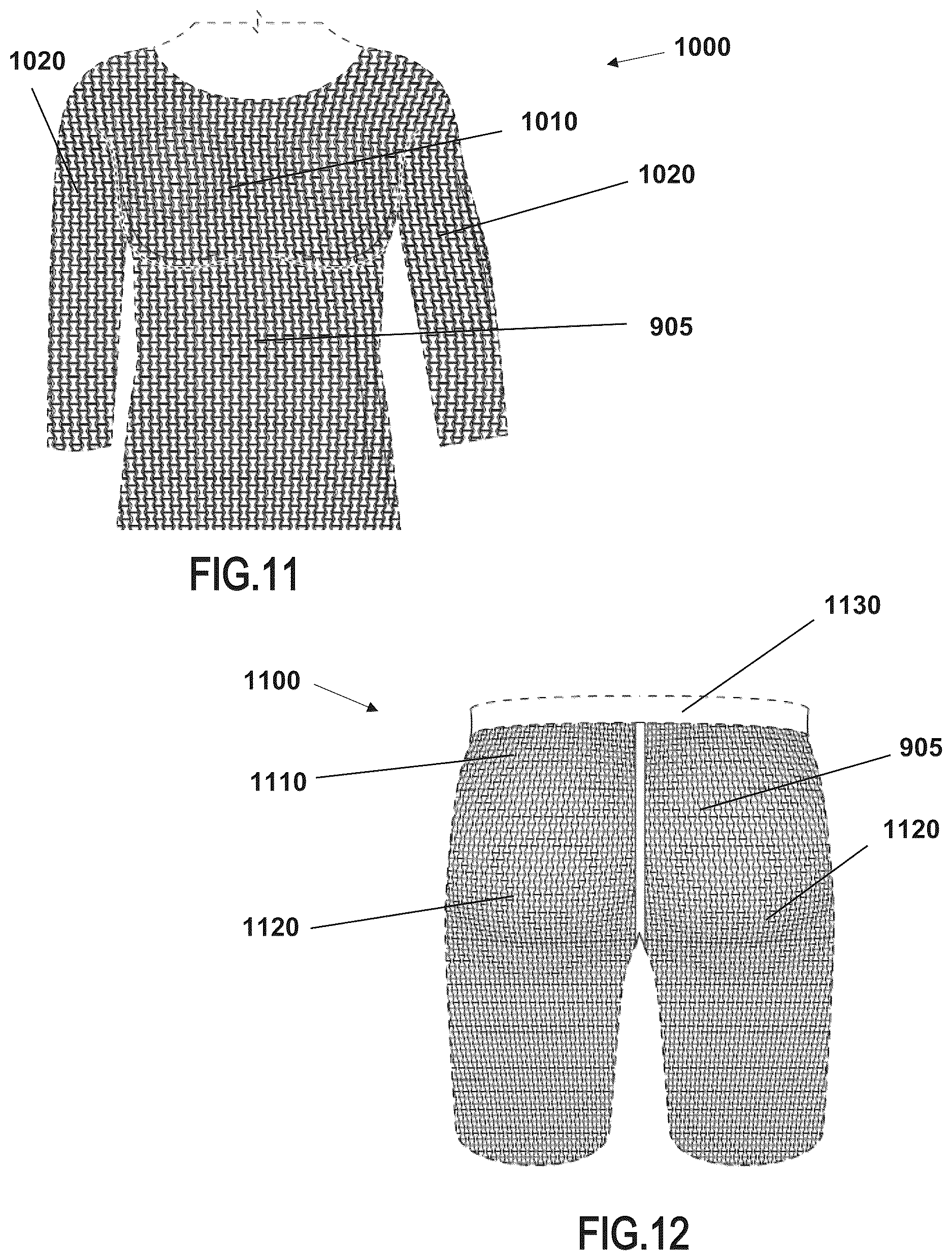 Patent US12617183 Figure 12 – Article of apparel