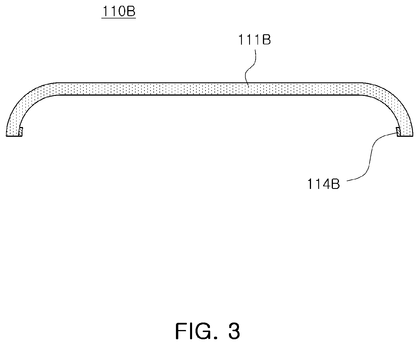 Patent US12617184 Figure 4 – Glass protective film for covering a curved surface of a portable display, device of adhering the glass protective films to the curved surface of the portable display, and method of adhering the glass protective film to the curved surface using the device