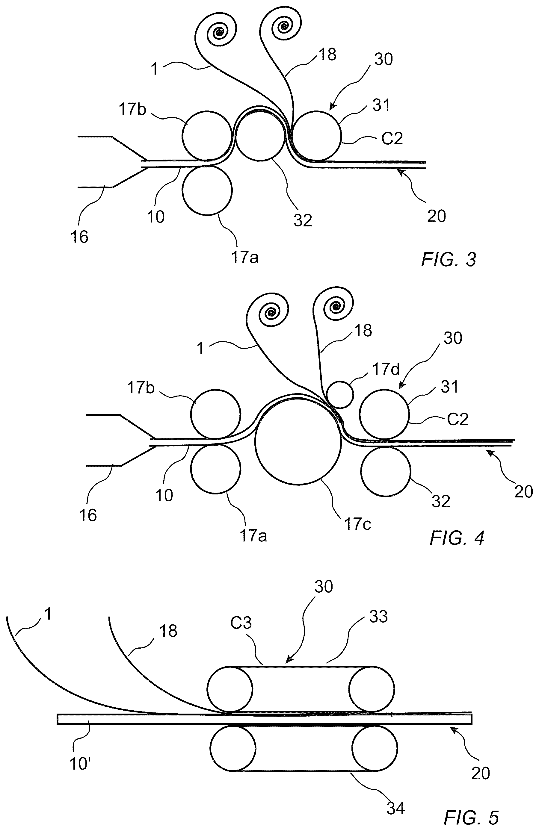 Patent US12617196 Figure 3 – Method to produce a panel with an embossed structure