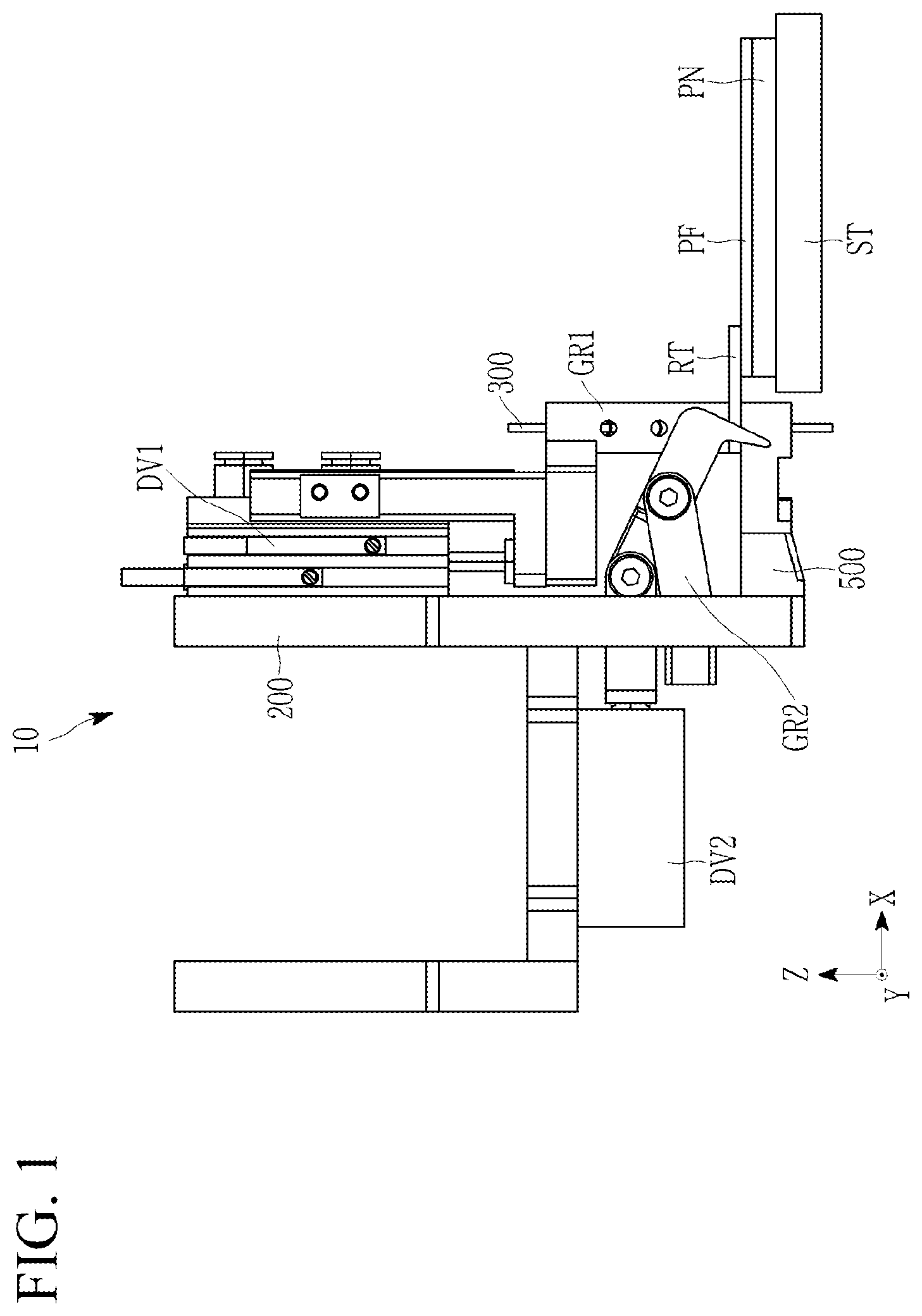 Patent US12617197 Figure 1 – Apparatus and method of peeling film