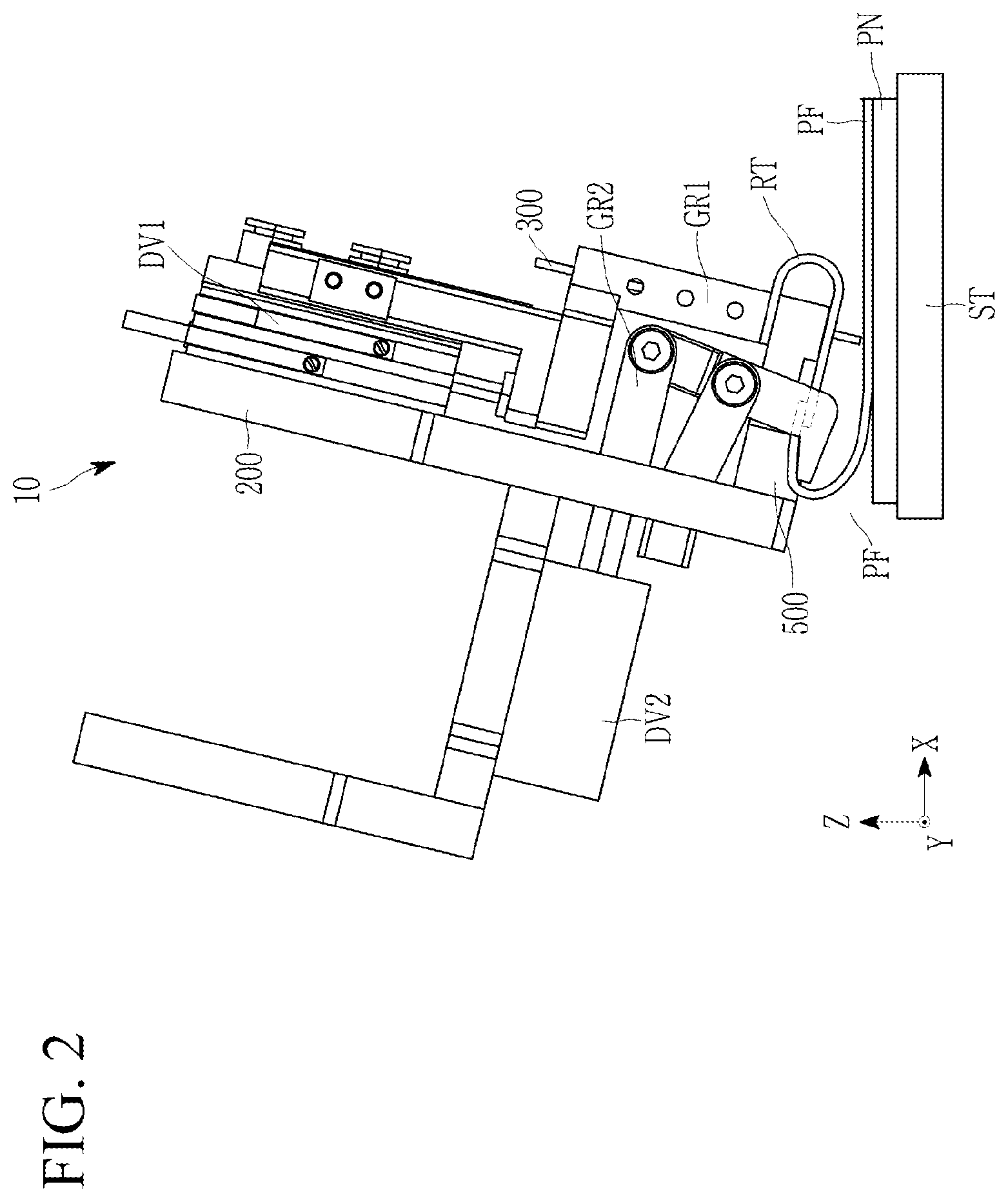 Patent US12617197 Figure 2 – Apparatus and method of peeling film