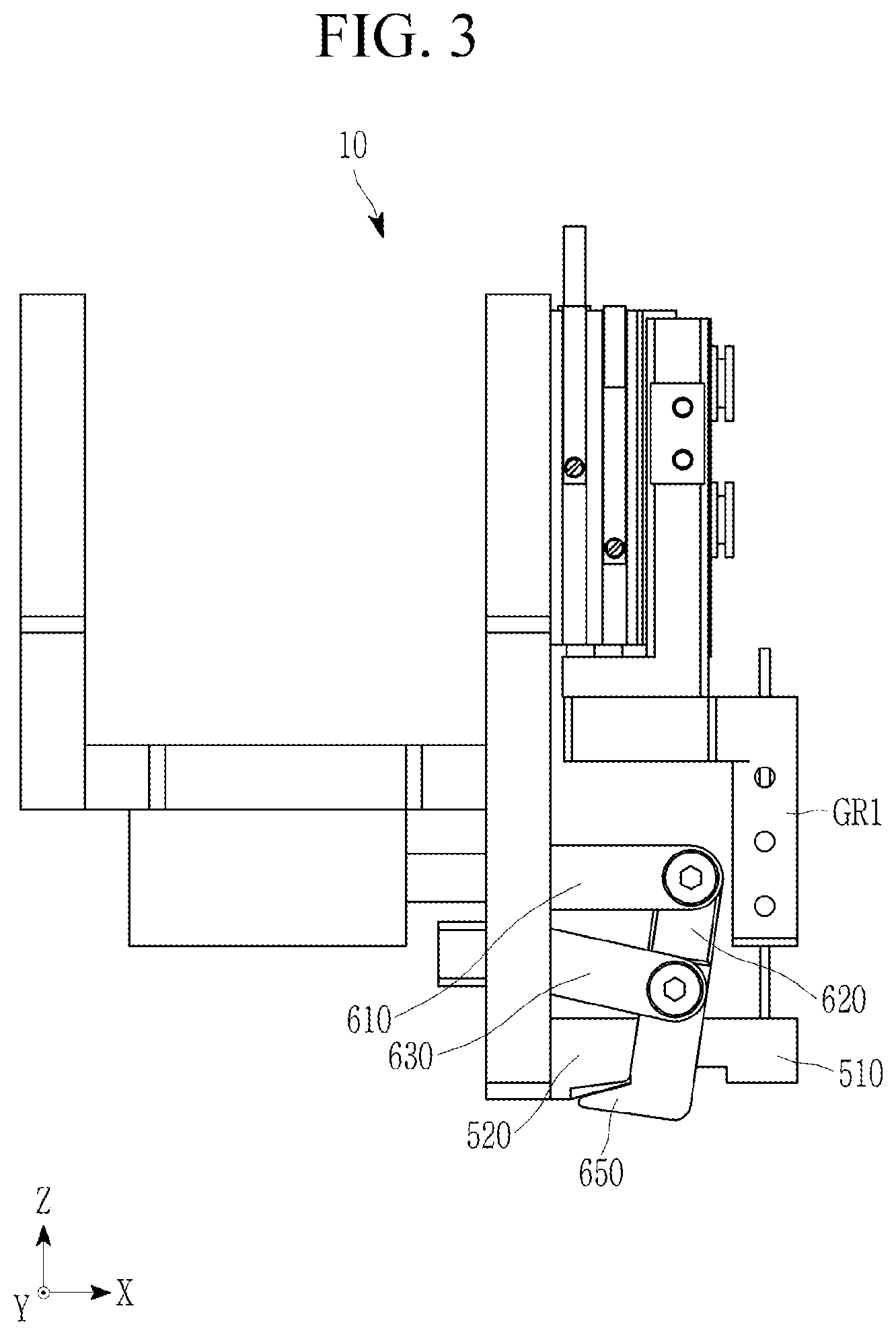 Patent US12617197 Figure 3 – Apparatus and method of peeling film
