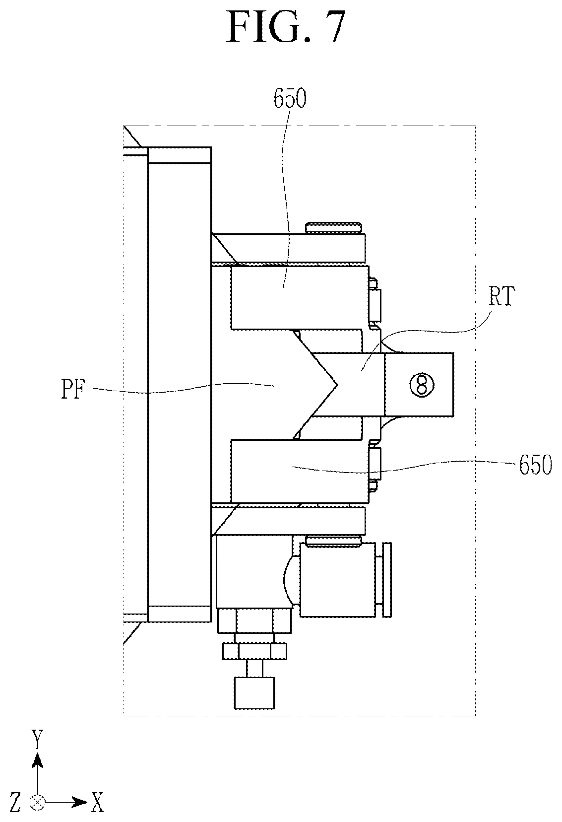 Patent US12617197 Figure 7 – Apparatus and method of peeling film