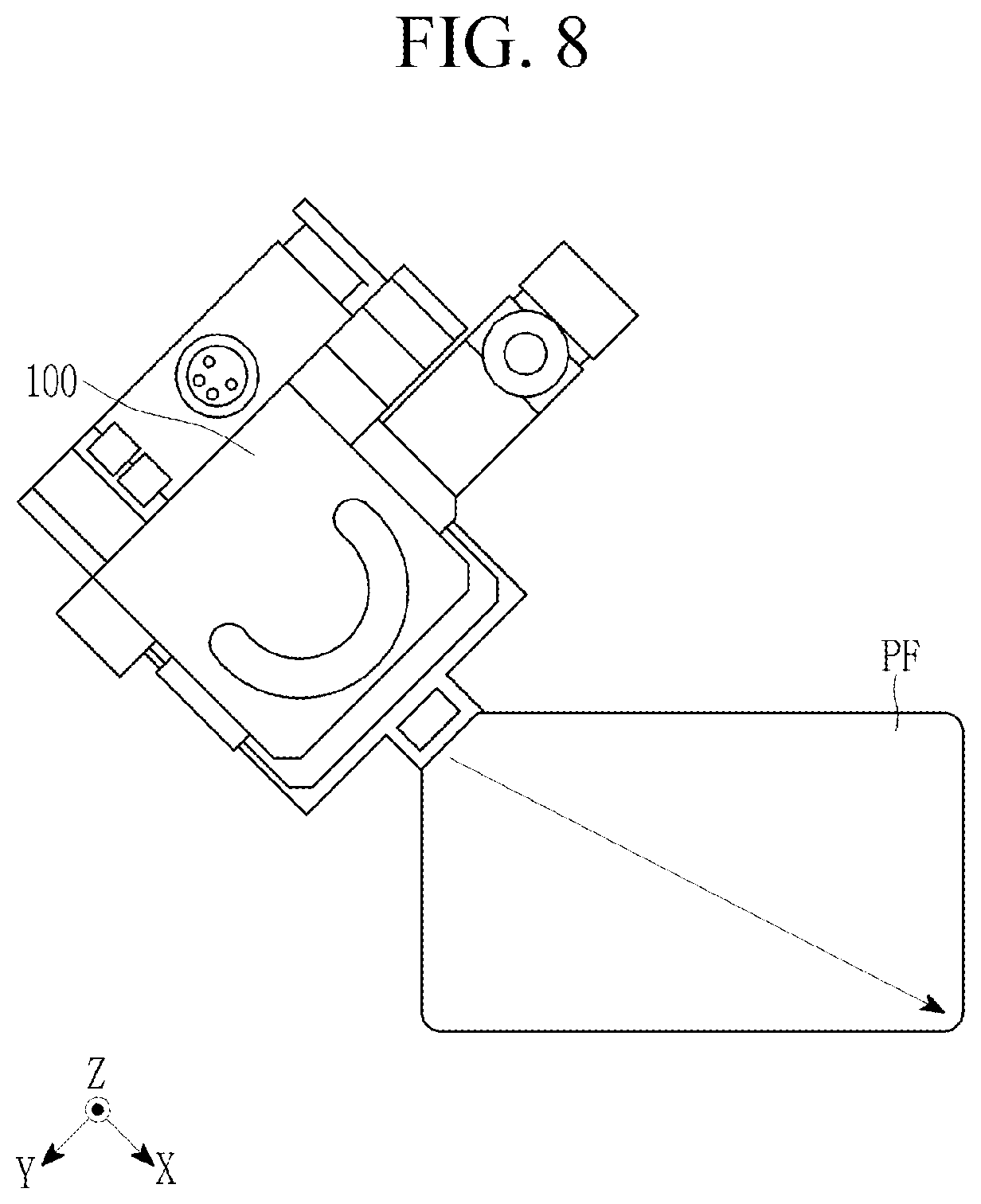 Patent US12617197 Figure 8 – Apparatus and method of peeling film