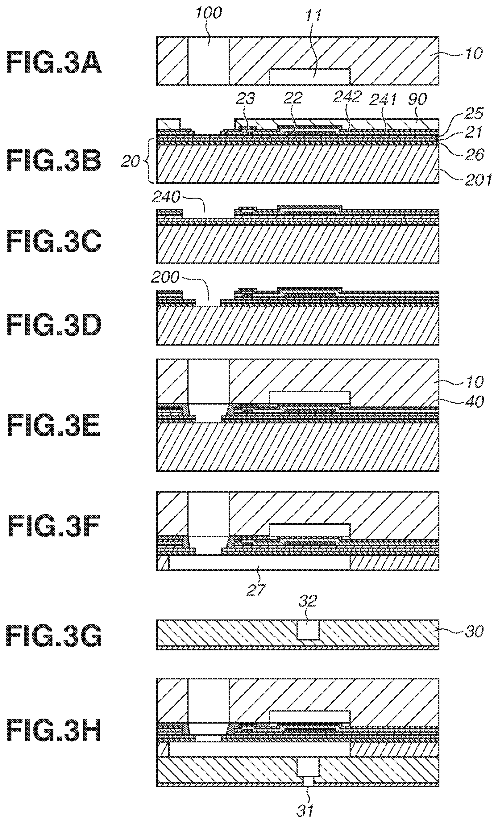 Patent US12617203 Figure 3 – Liquid discharge head, element substrate and method for manufacturing the same