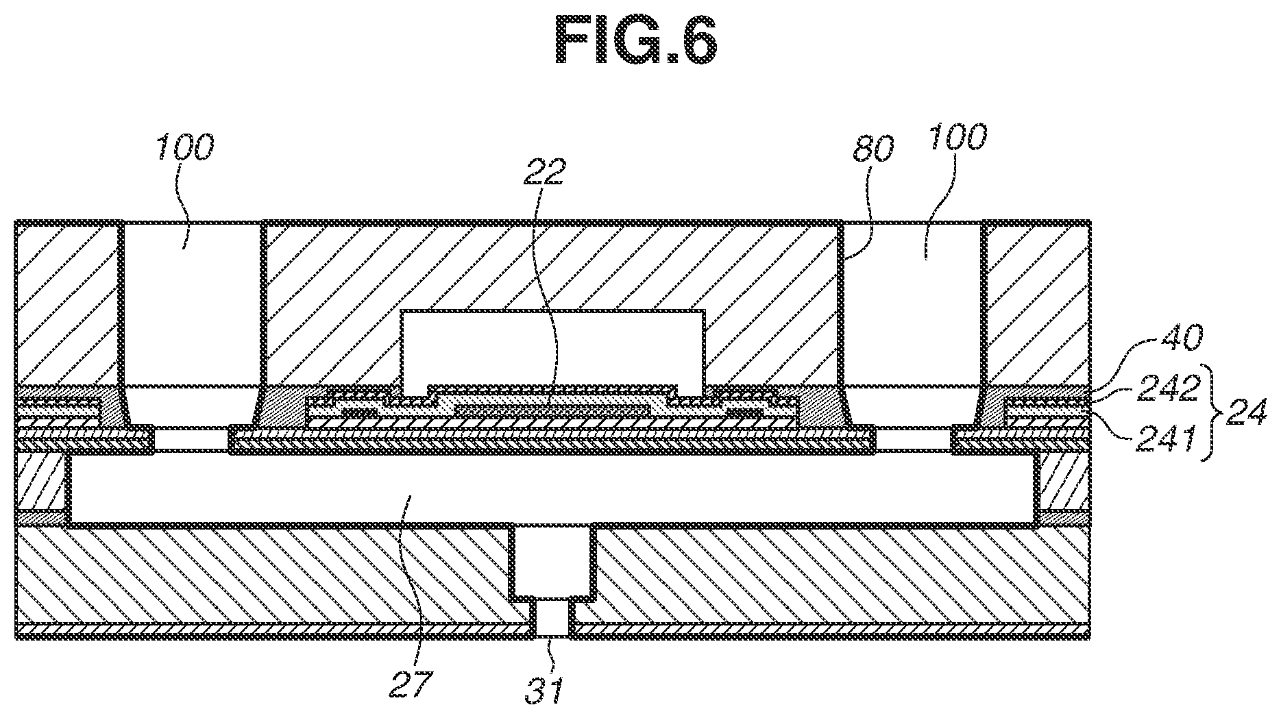Patent US12617203 Figure 6 – Liquid discharge head, element substrate and method for manufacturing the same