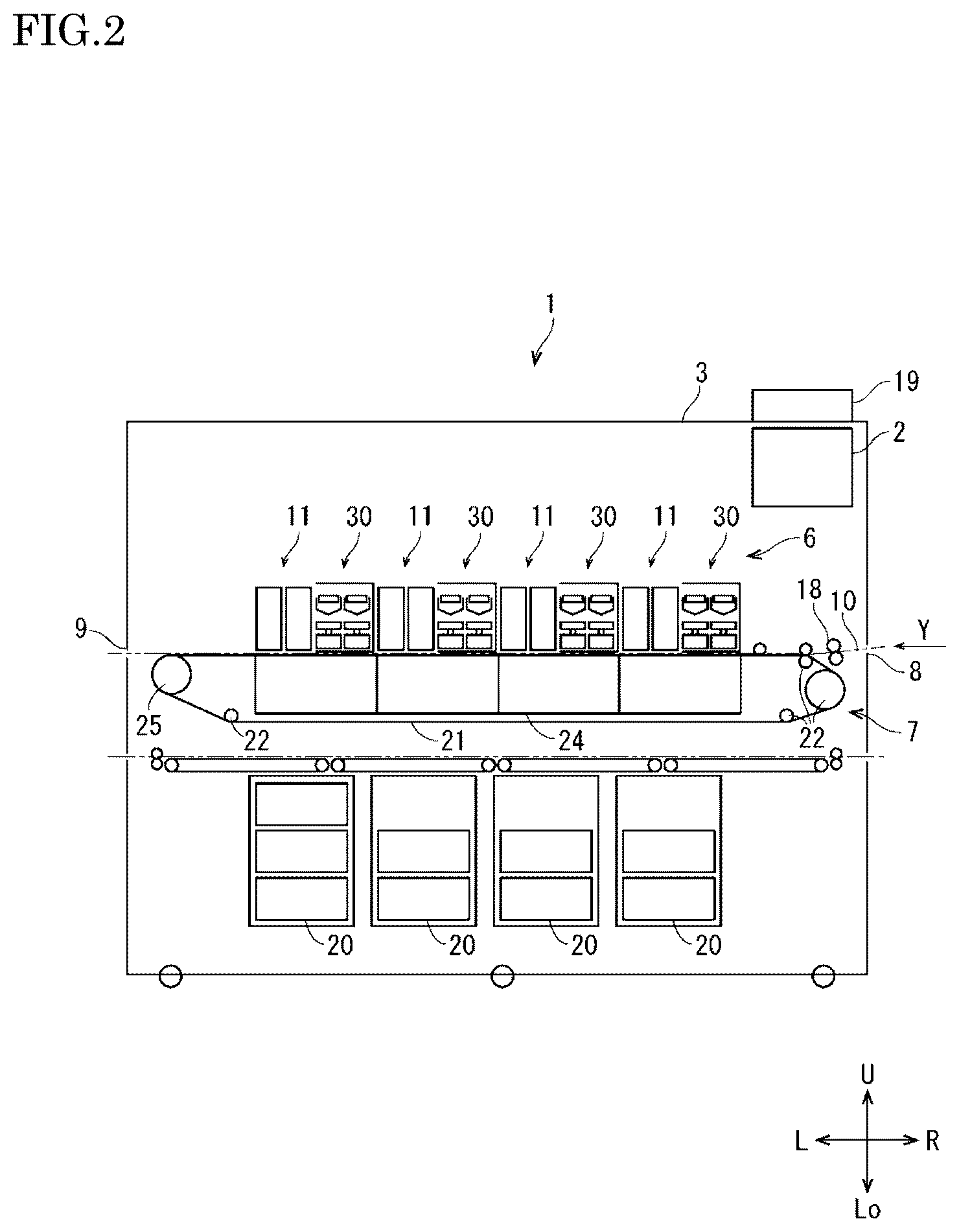 Patent US12617206 Figure 2 – Maintenance device and inkjet recording apparatus