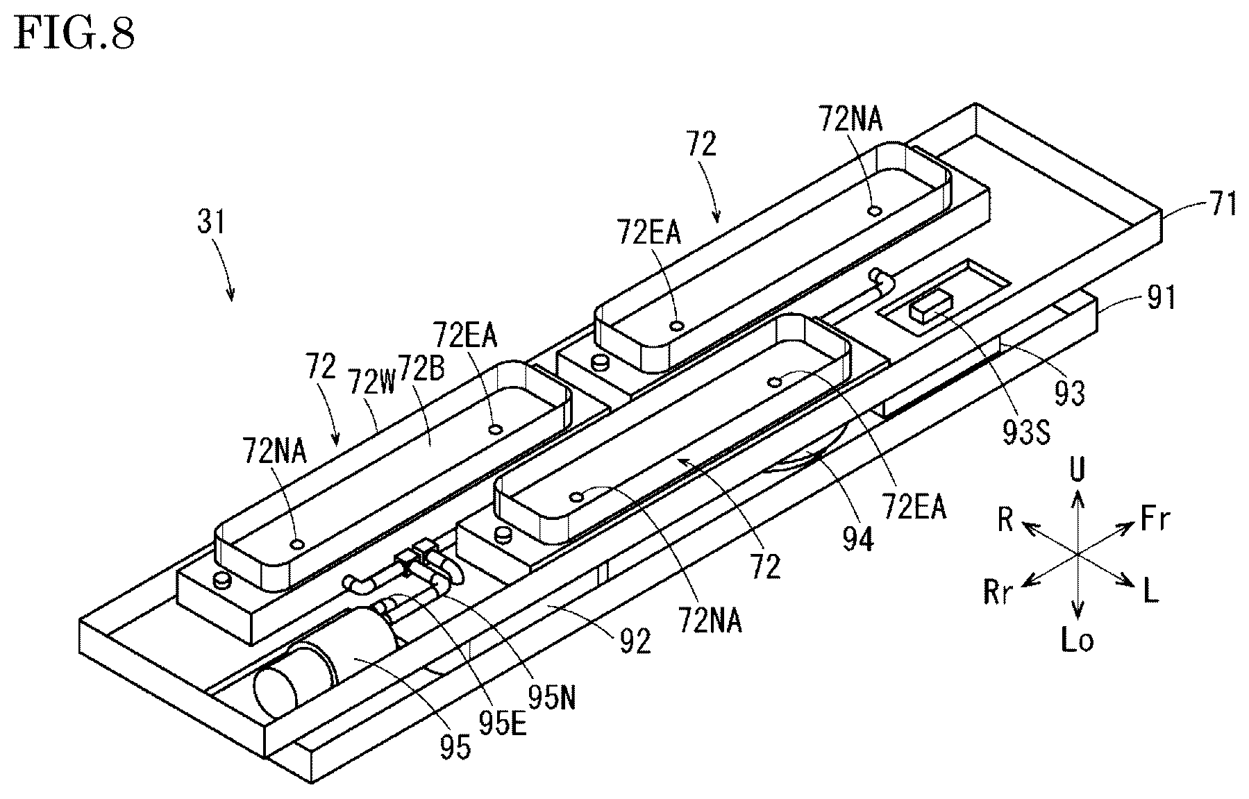 Patent US12617206 Figure 7 – Maintenance device and inkjet recording apparatus