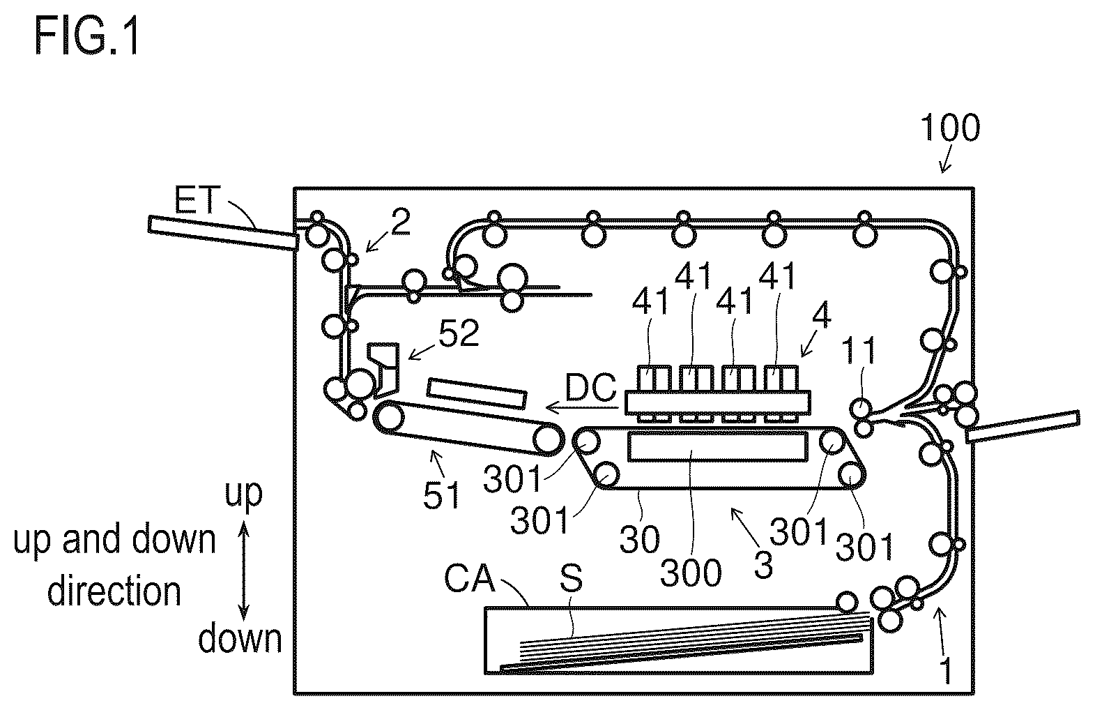 Patent US12617208 Figure 1 – Inkjet recording apparatus