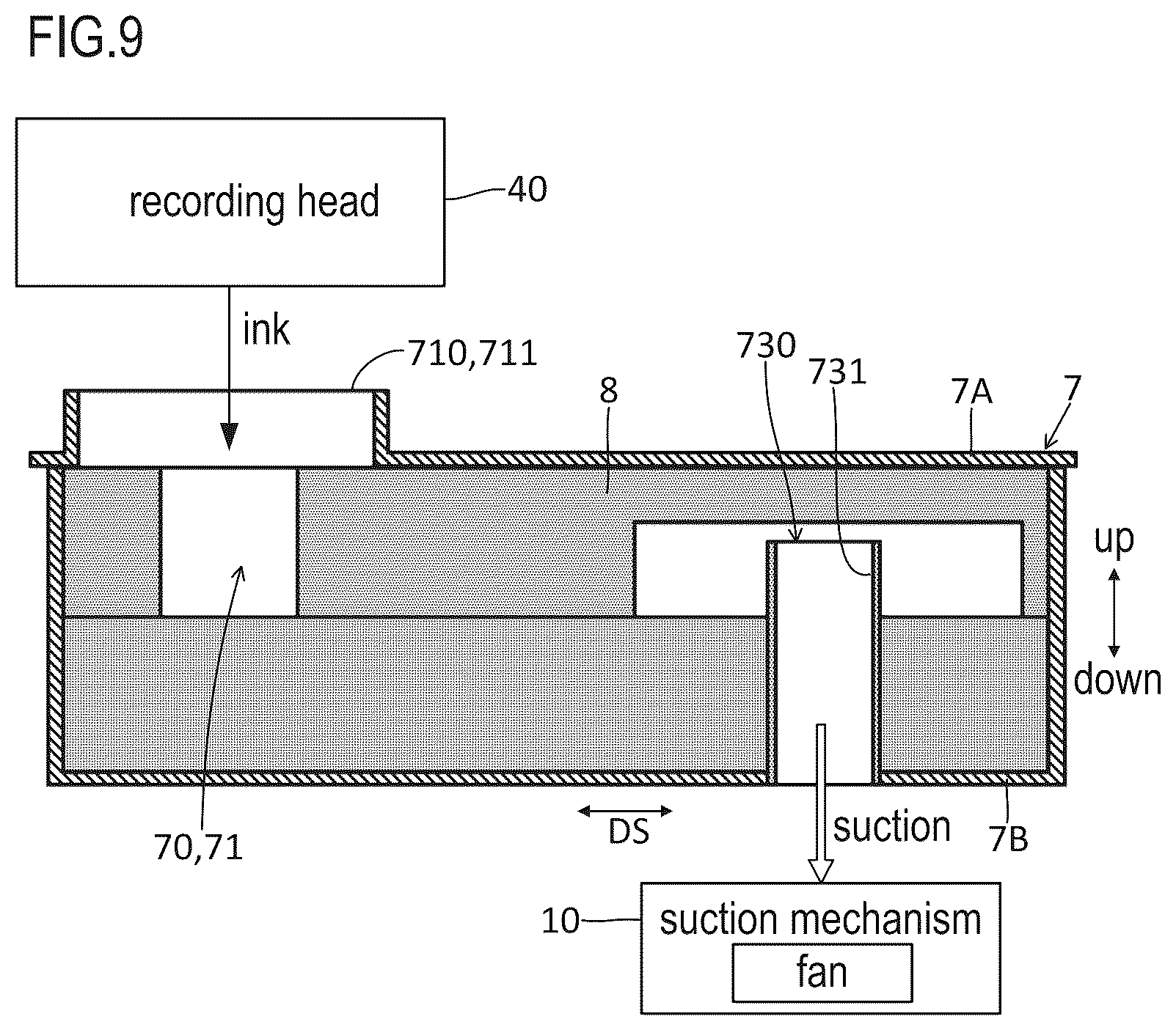 Patent US12617208 Figure 9 – Inkjet recording apparatus