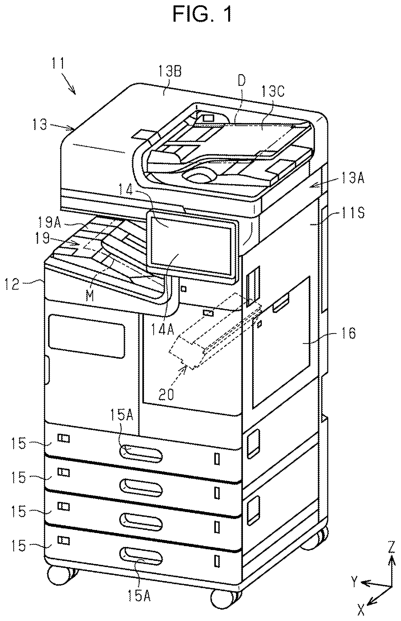 Patent US12617209 Figure 1 – Liquid ejection apparatus