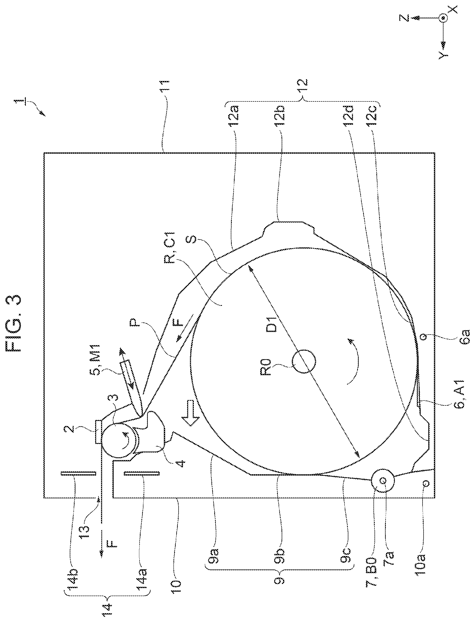 Patent US12617221 Figure 3 – Roll paper printer