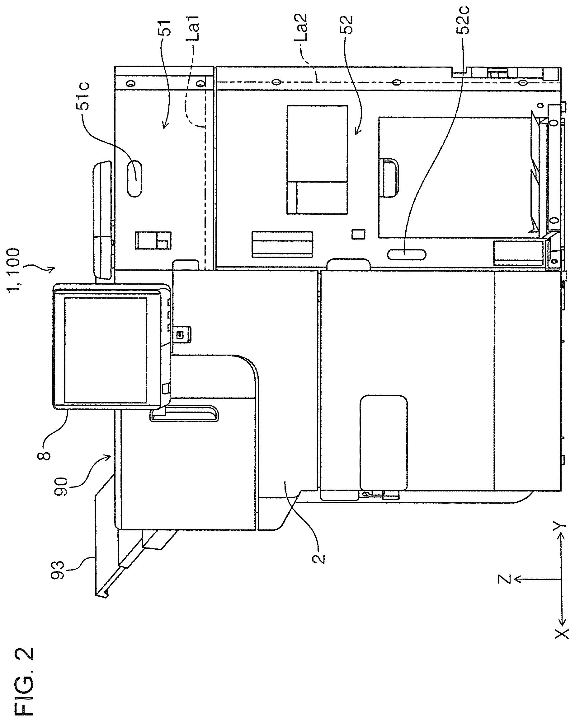 Patent US12617222 Figure 2 – Medium transport device and recording apparatus