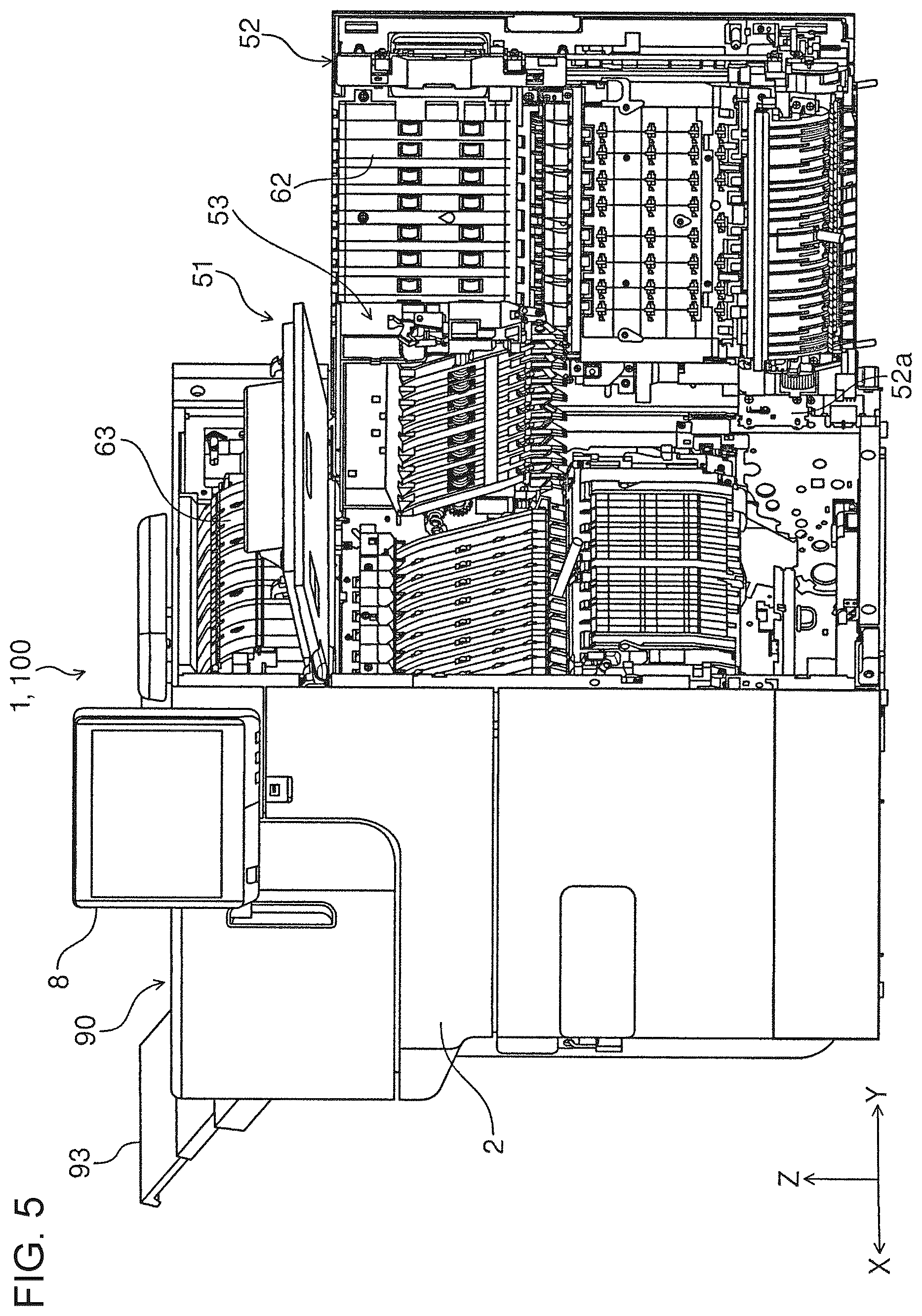 Patent US12617222 Figure 5 – Medium transport device and recording apparatus