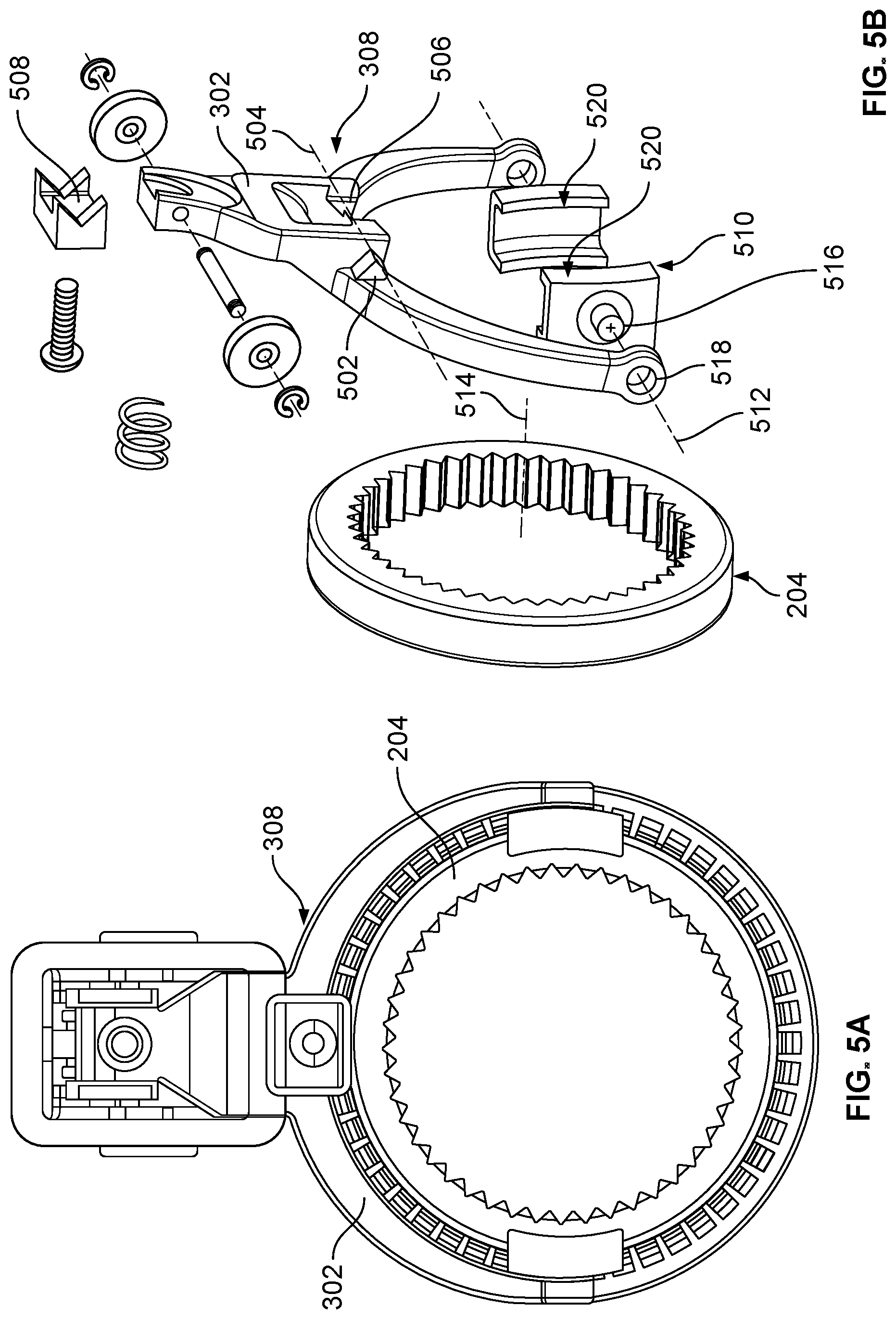 Patent US12617231 Figure 5 – Electric actuable wheel hubs