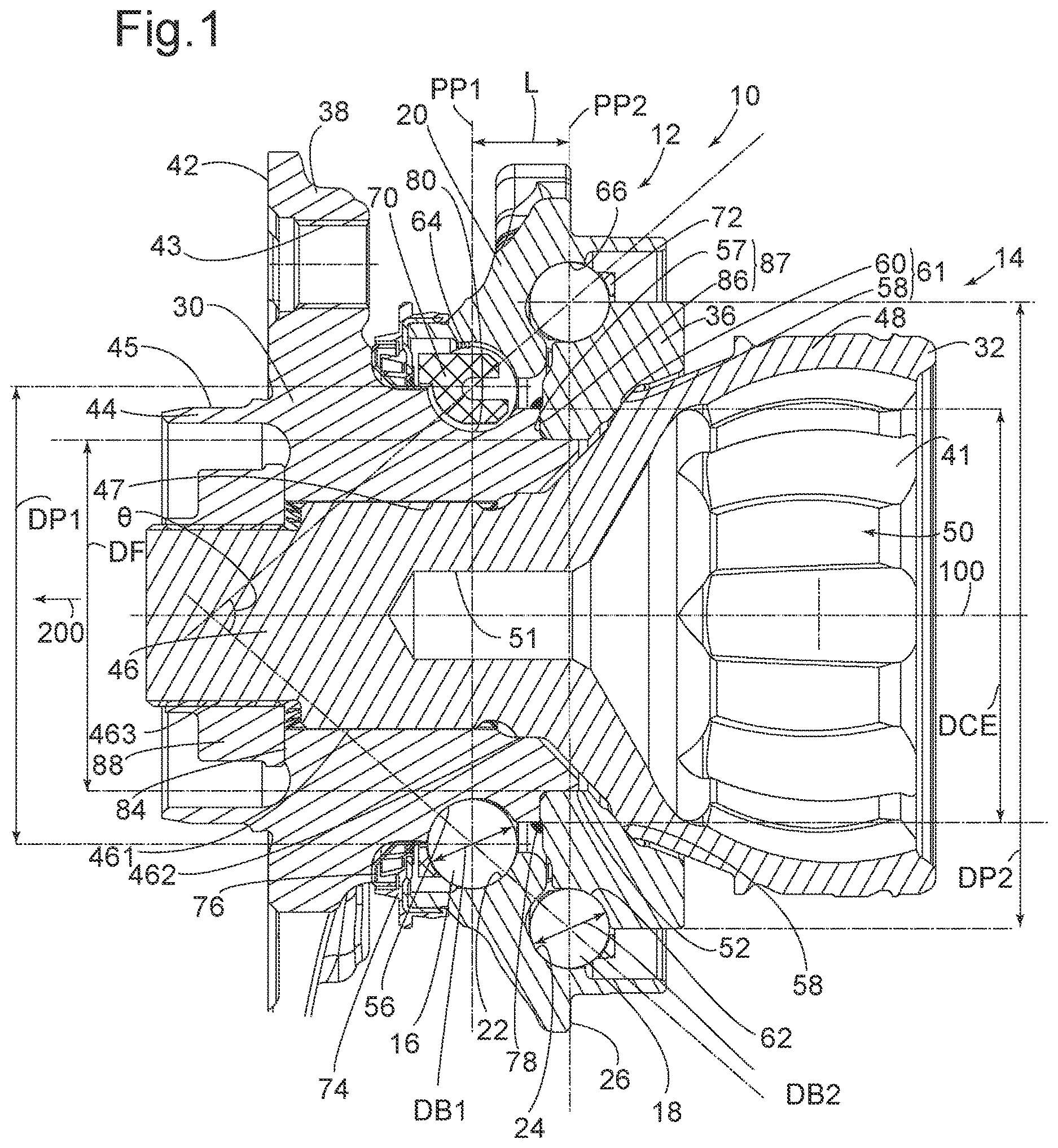 Patent US12617232 Figure 1 – Motor vehicle wheel assembly