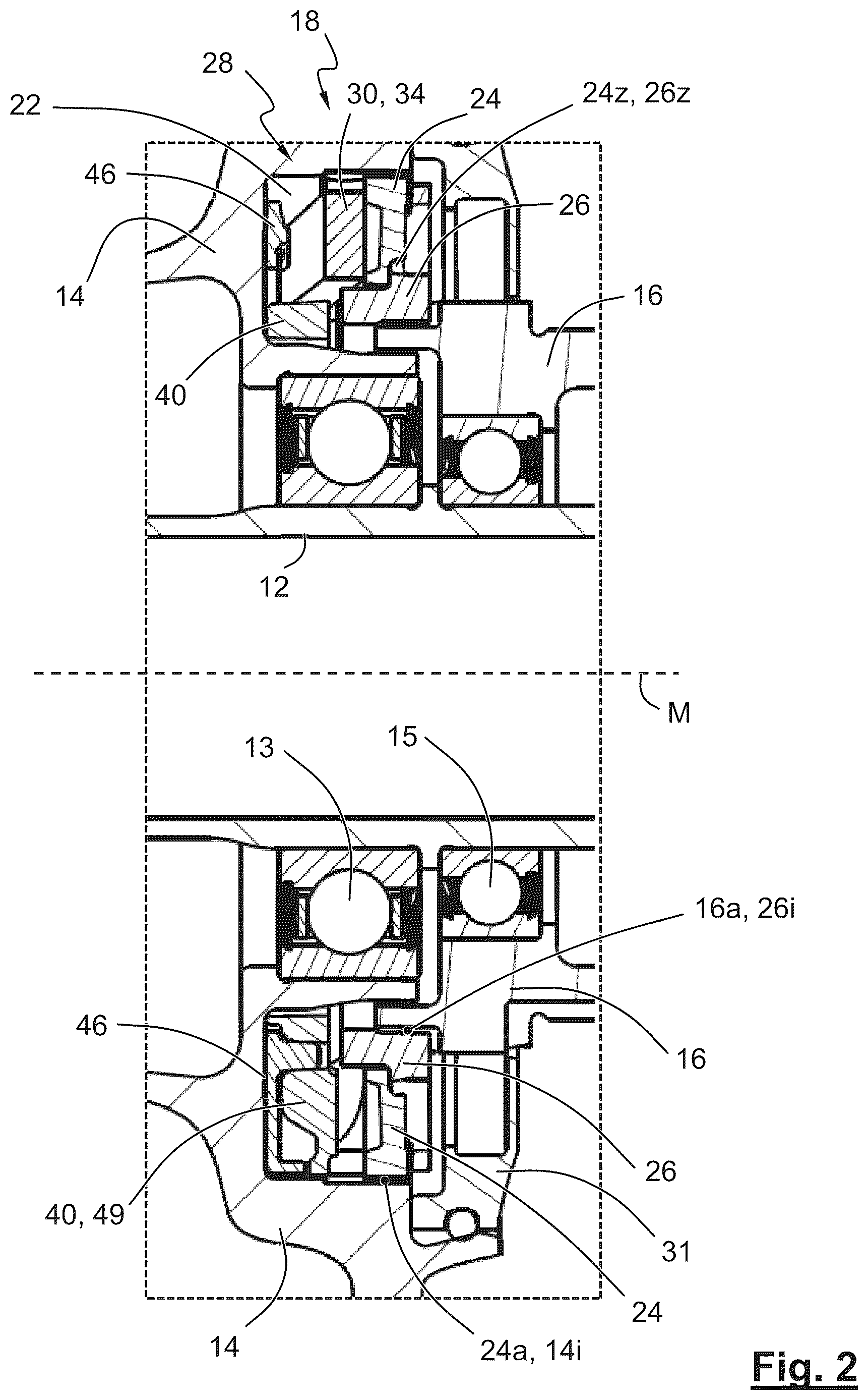 Patent US12617233 Figure 2 – Bicycle wheel hub