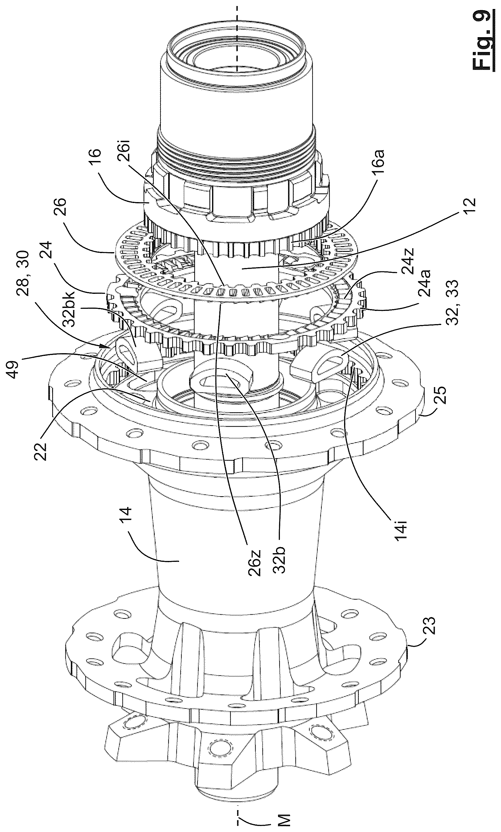 Patent US12617233 Figure 6 – Bicycle wheel hub