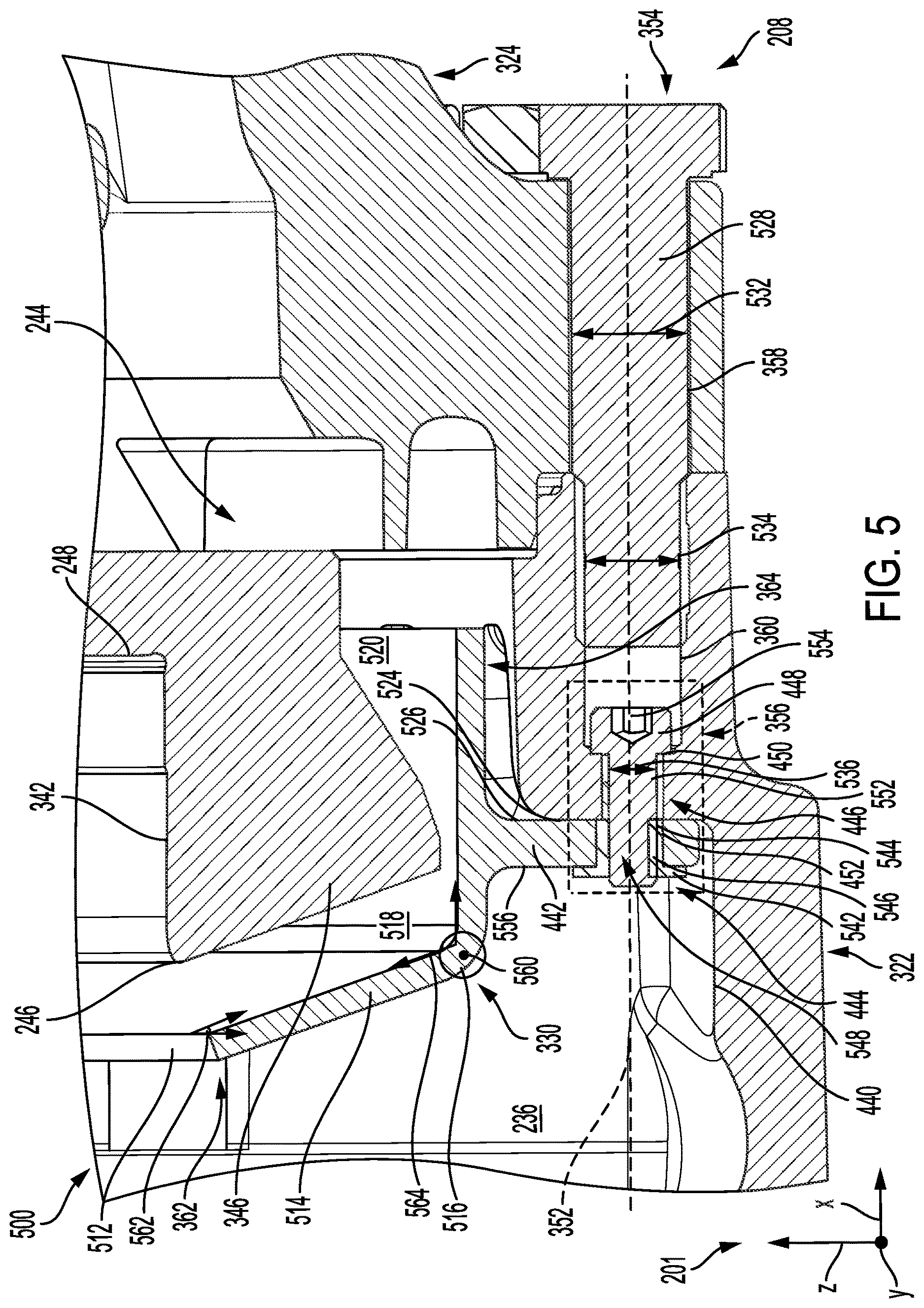 Patent US12617235 Figure 5 – High efficiency modular carter assembled coaxially to existing holes