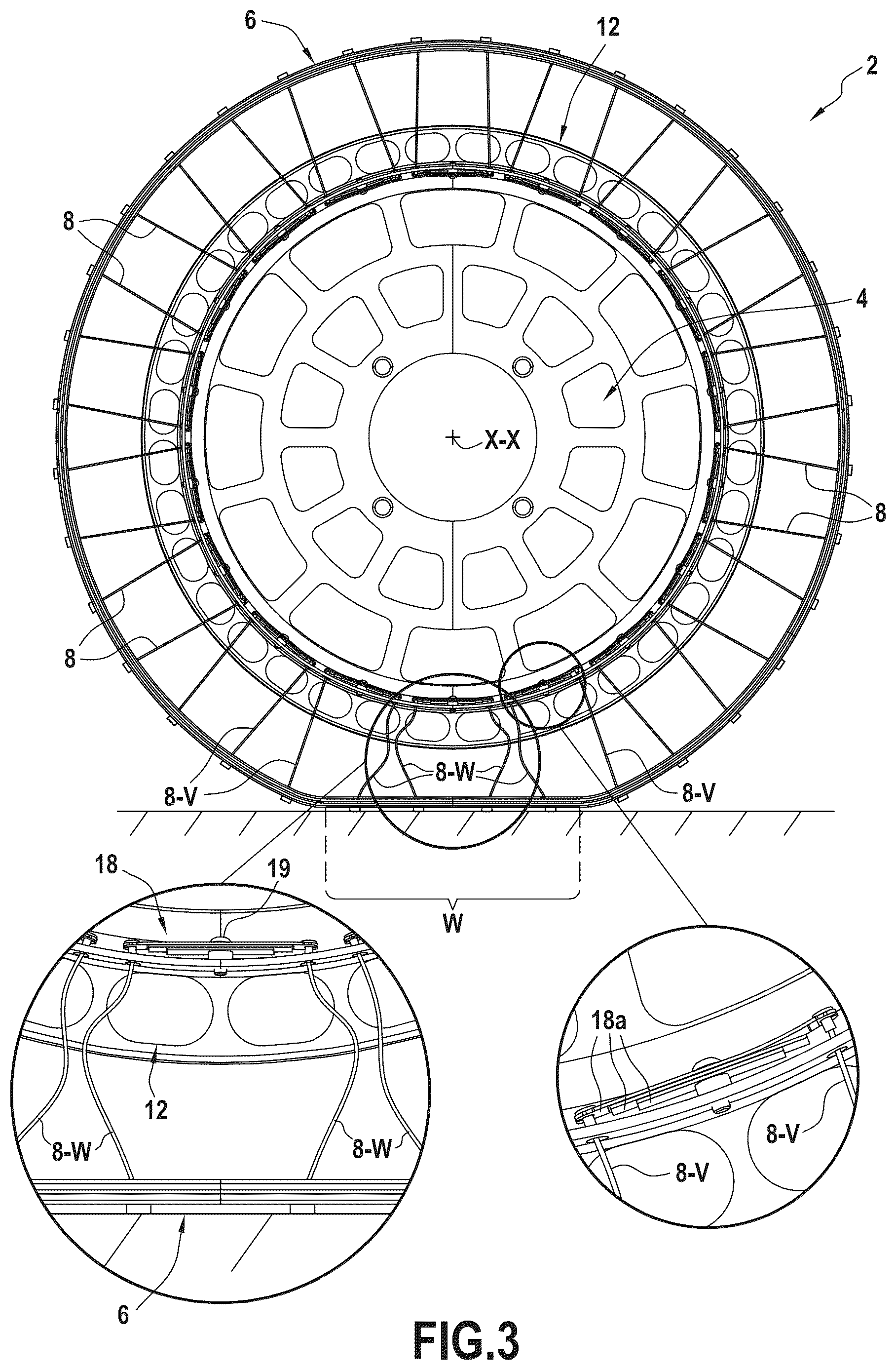 Patent US12617236 Figure 3 – Deformable wheel with non-pneumatic load bearing for lunar and martian conditions