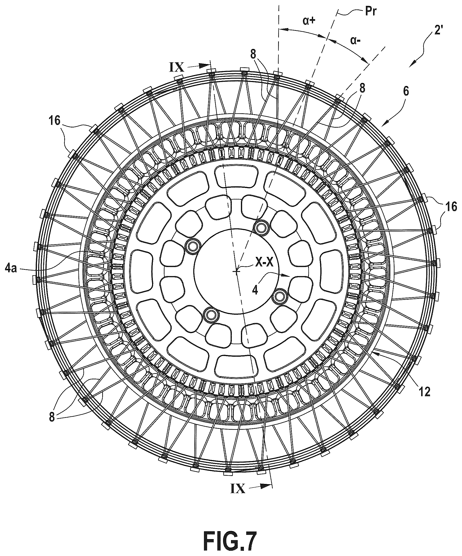 Patent US12617236 Figure 7 – Deformable wheel with non-pneumatic load bearing for lunar and martian conditions