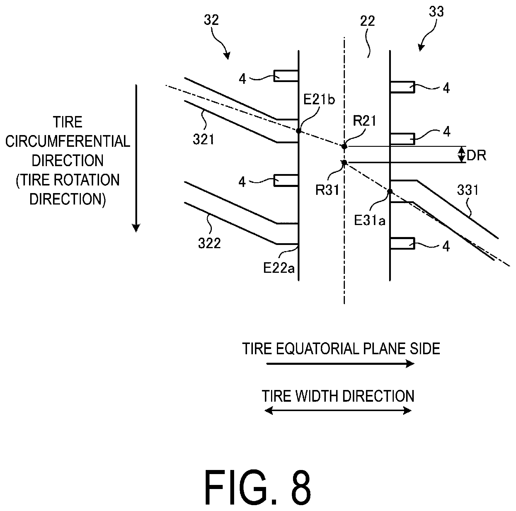Patent US12617240 Figure 8 – Tire