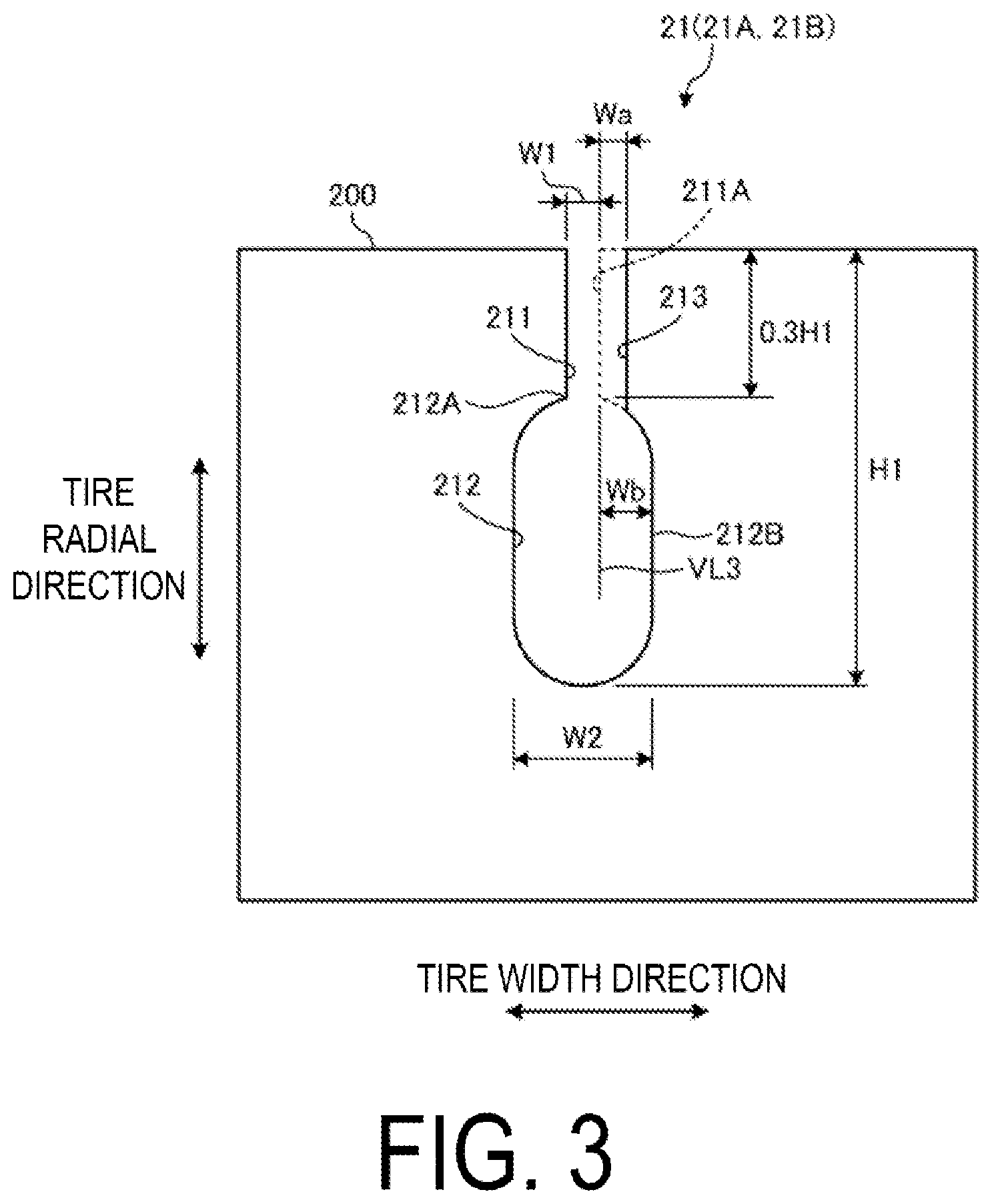 Patent US12617241 Figure 3 – Tire