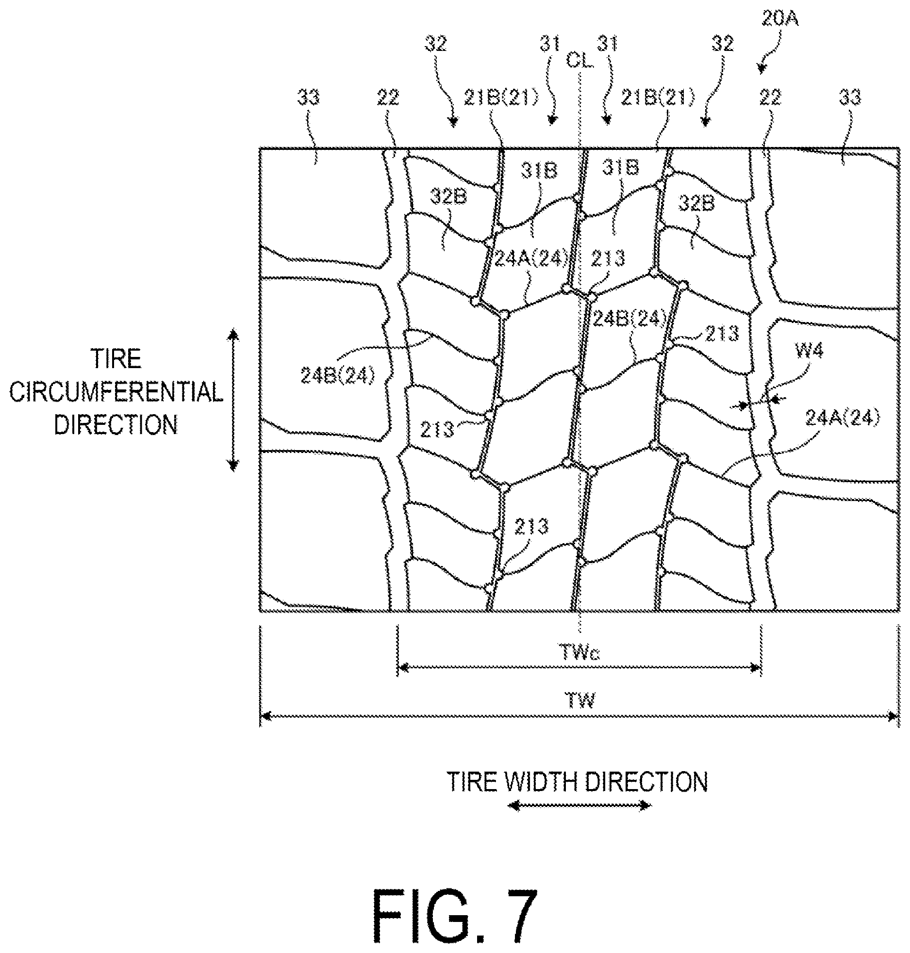 Patent US12617241 Figure 7 – Tire
