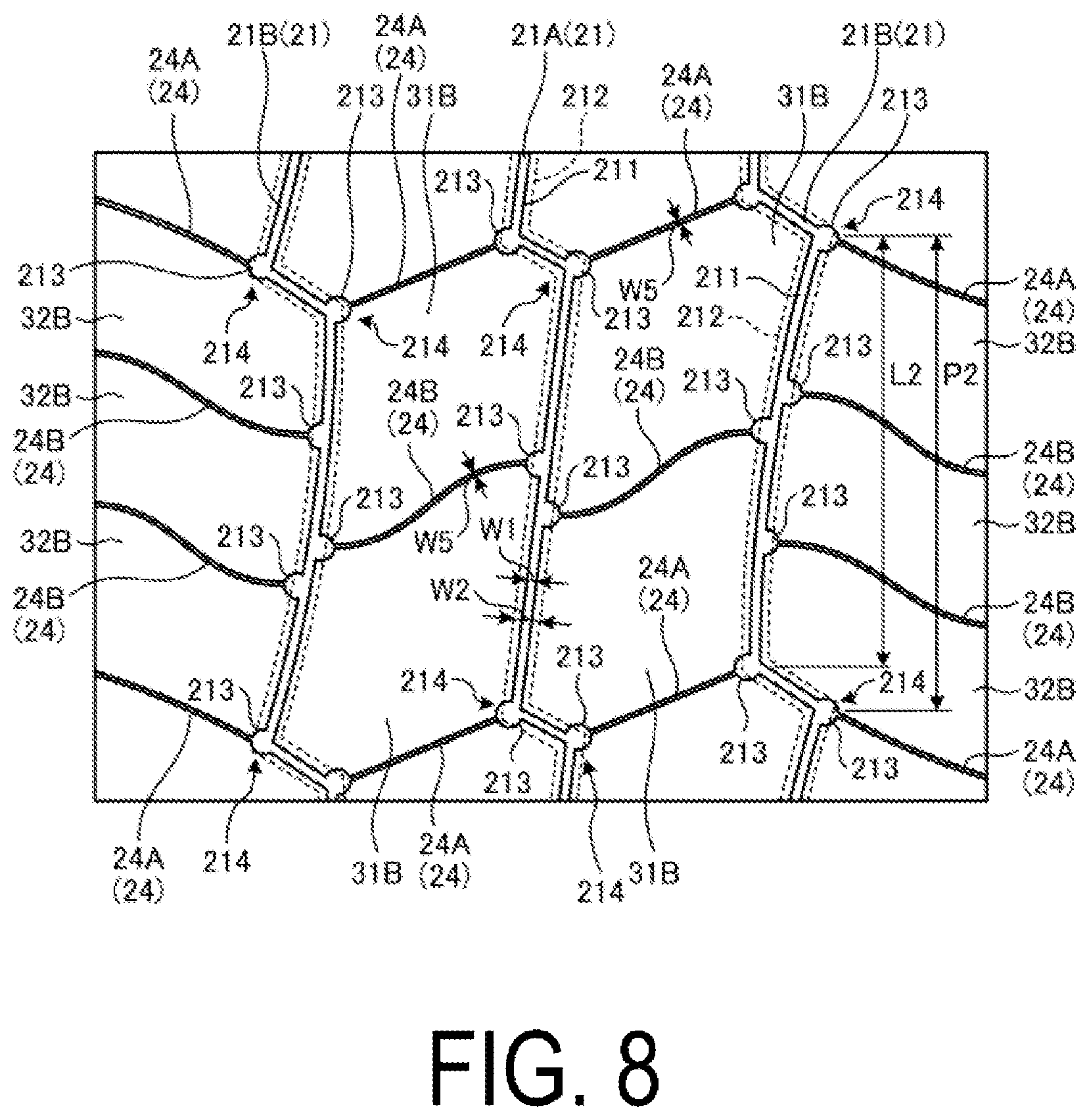 Patent US12617241 Figure 8 – Tire