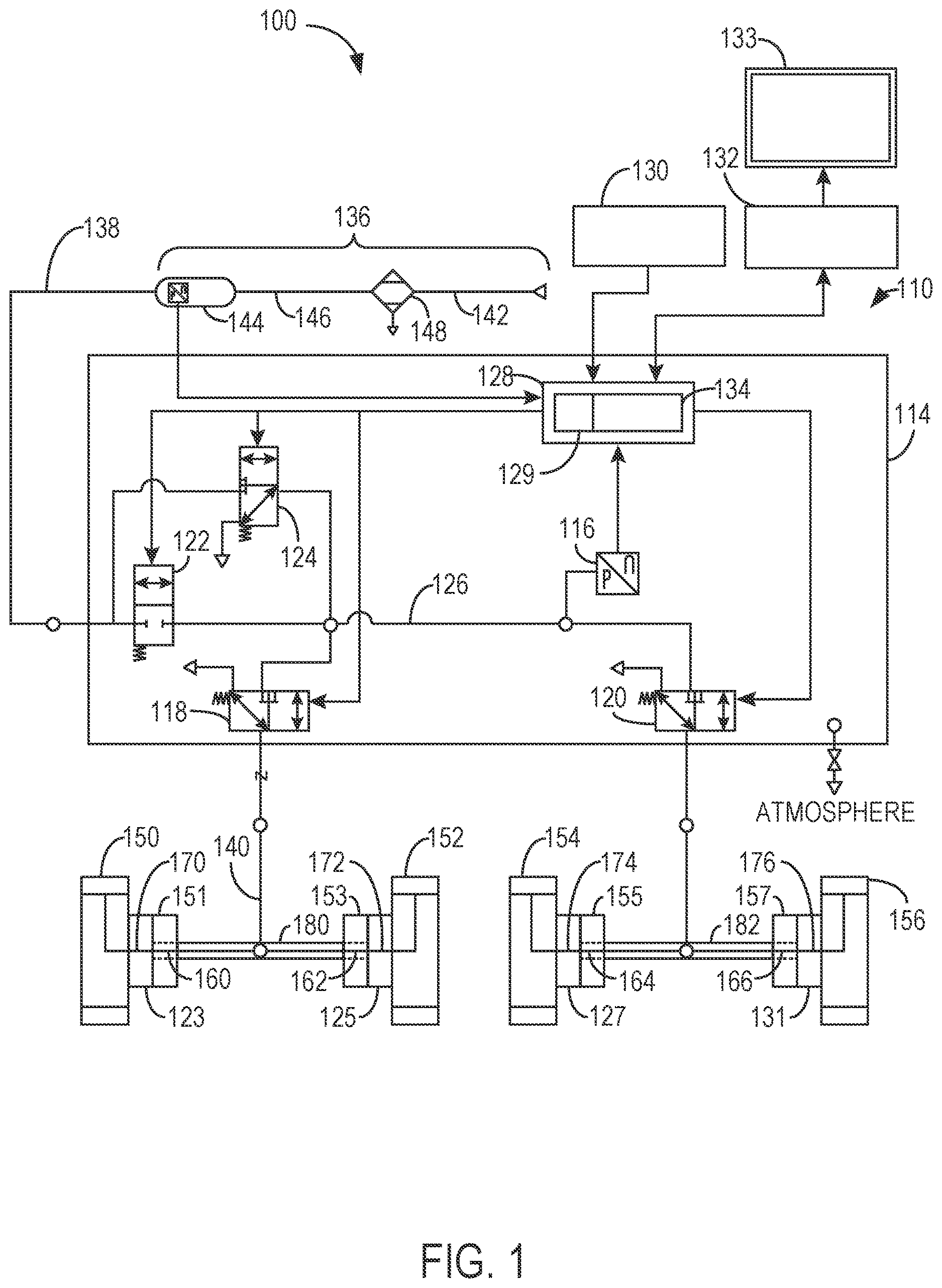 Patent US12617244 Figure 1 – Central tire inflation system with wheel hub including integrated sealing surface