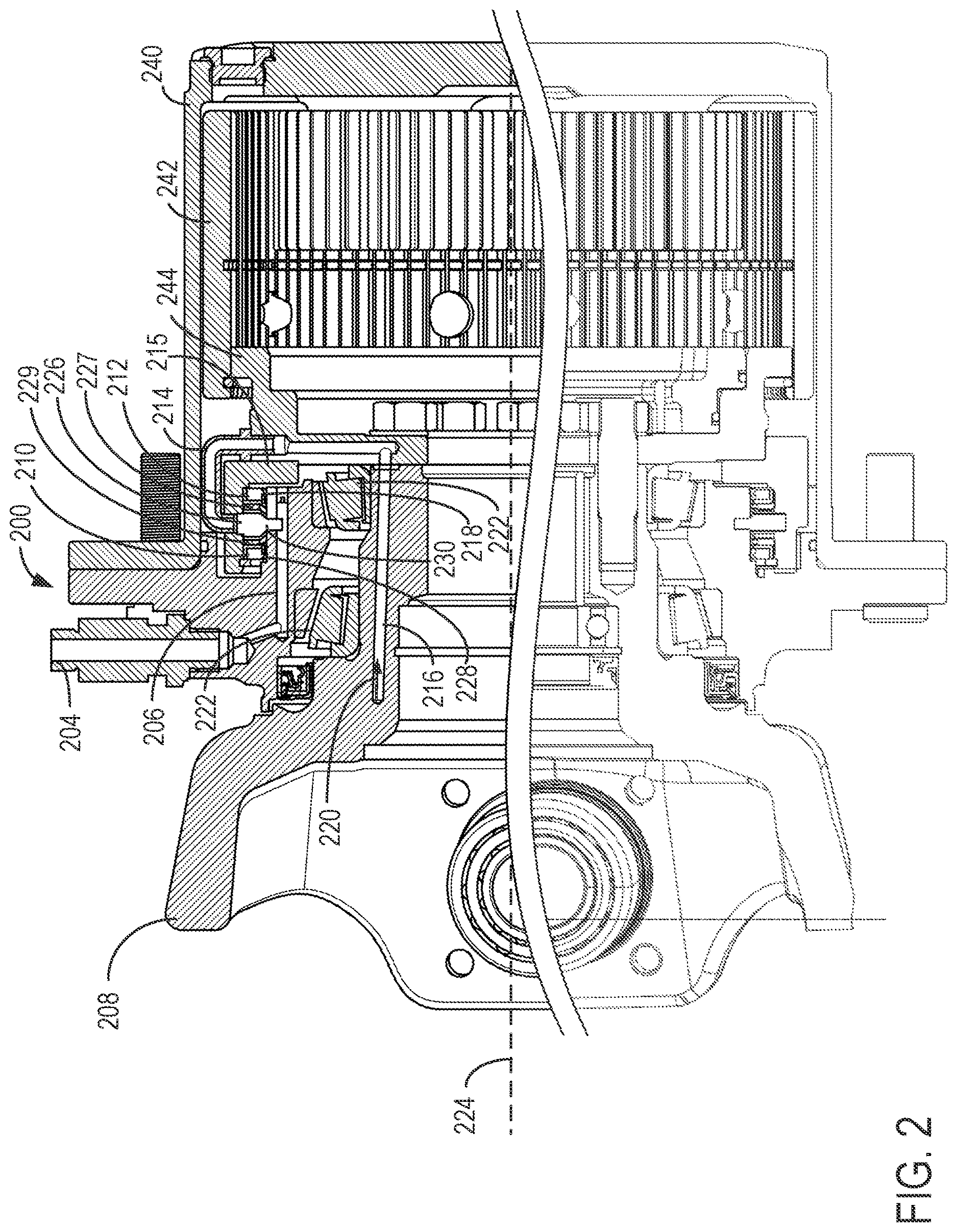 Patent US12617244 Figure 2 – Central tire inflation system with wheel hub including integrated sealing surface