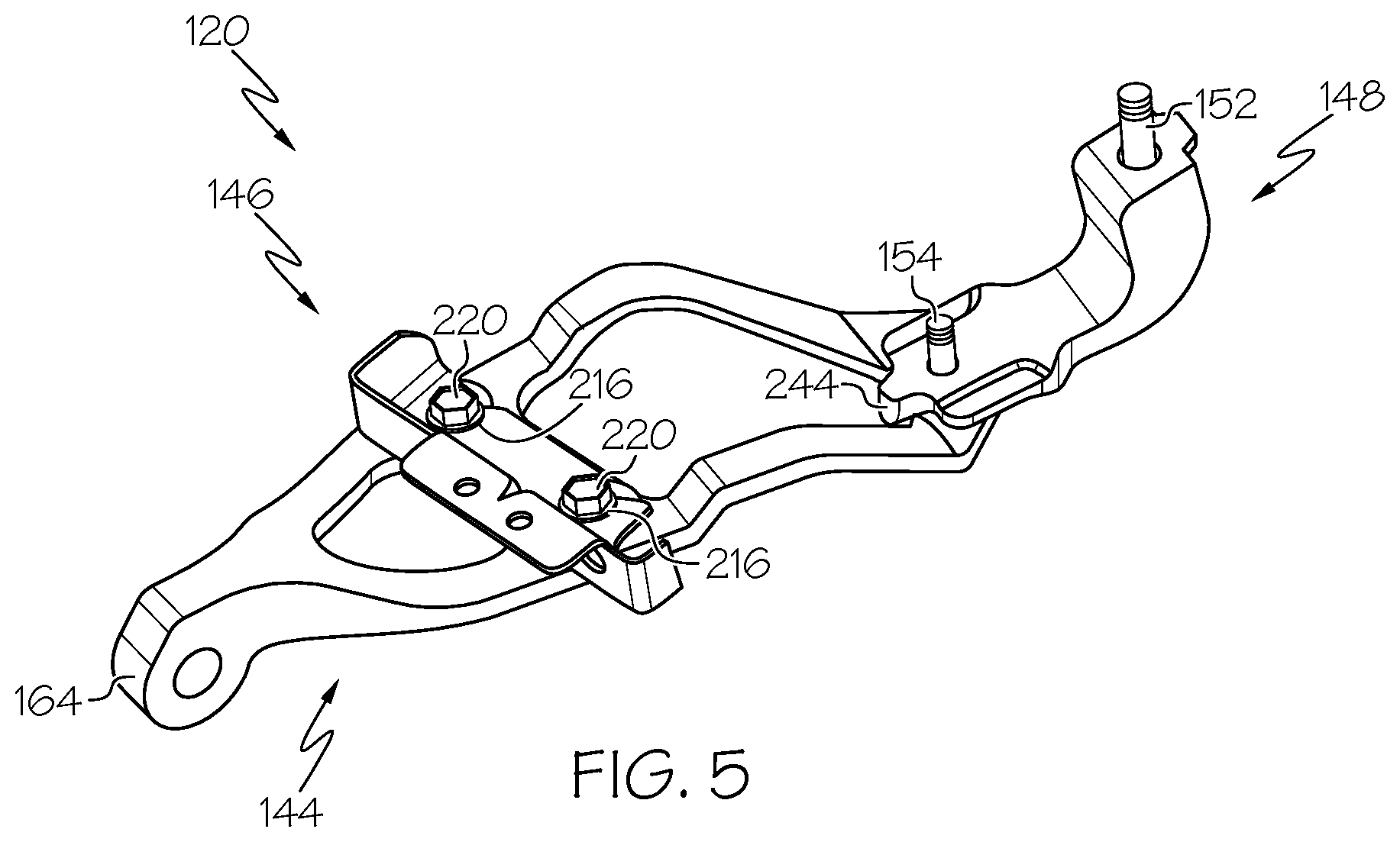 Patent US12617247 Figure 5 – Tow hook assemblies and vehicles including same