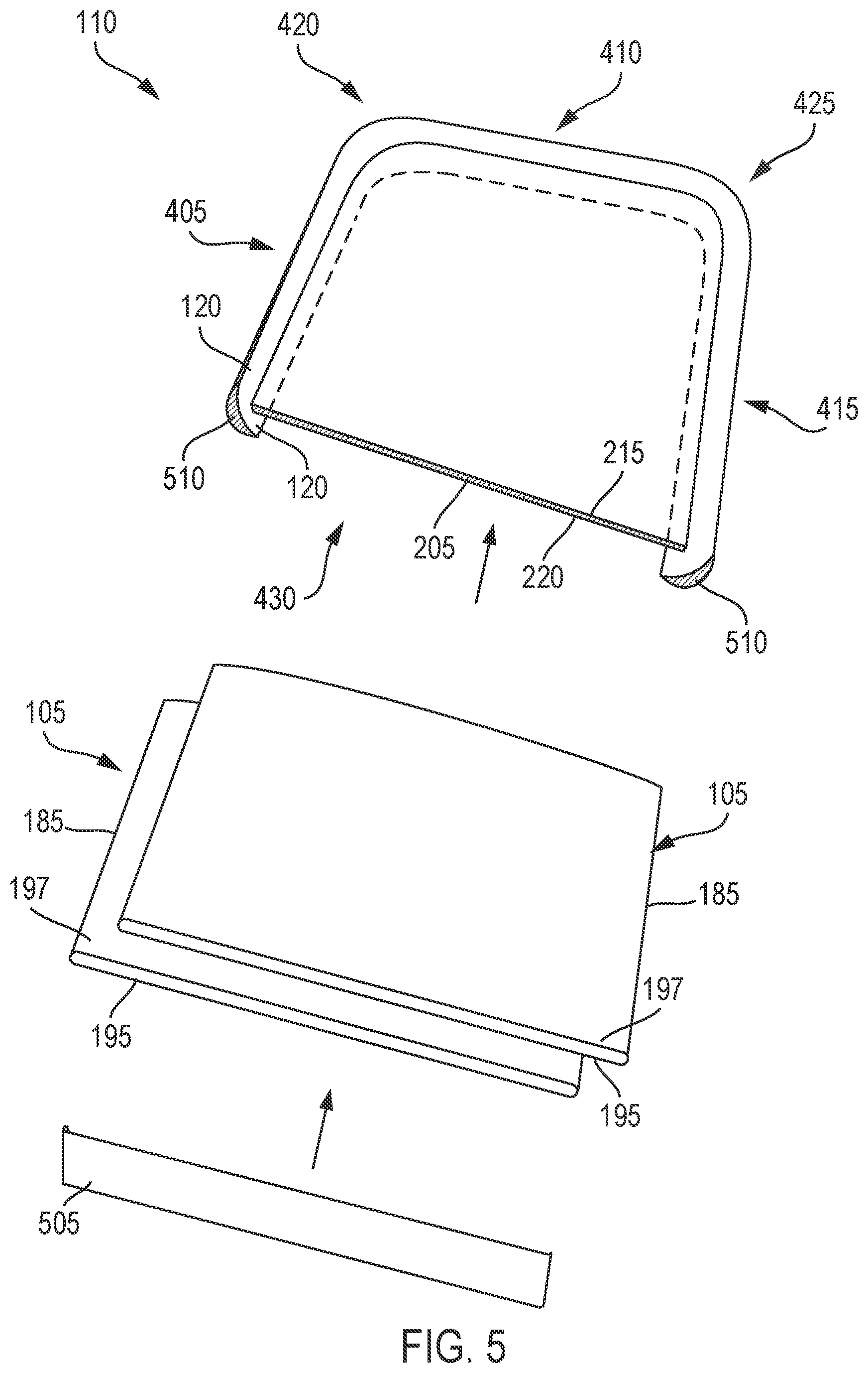 Patent US12617257 Figure 5 – Vehicle visor