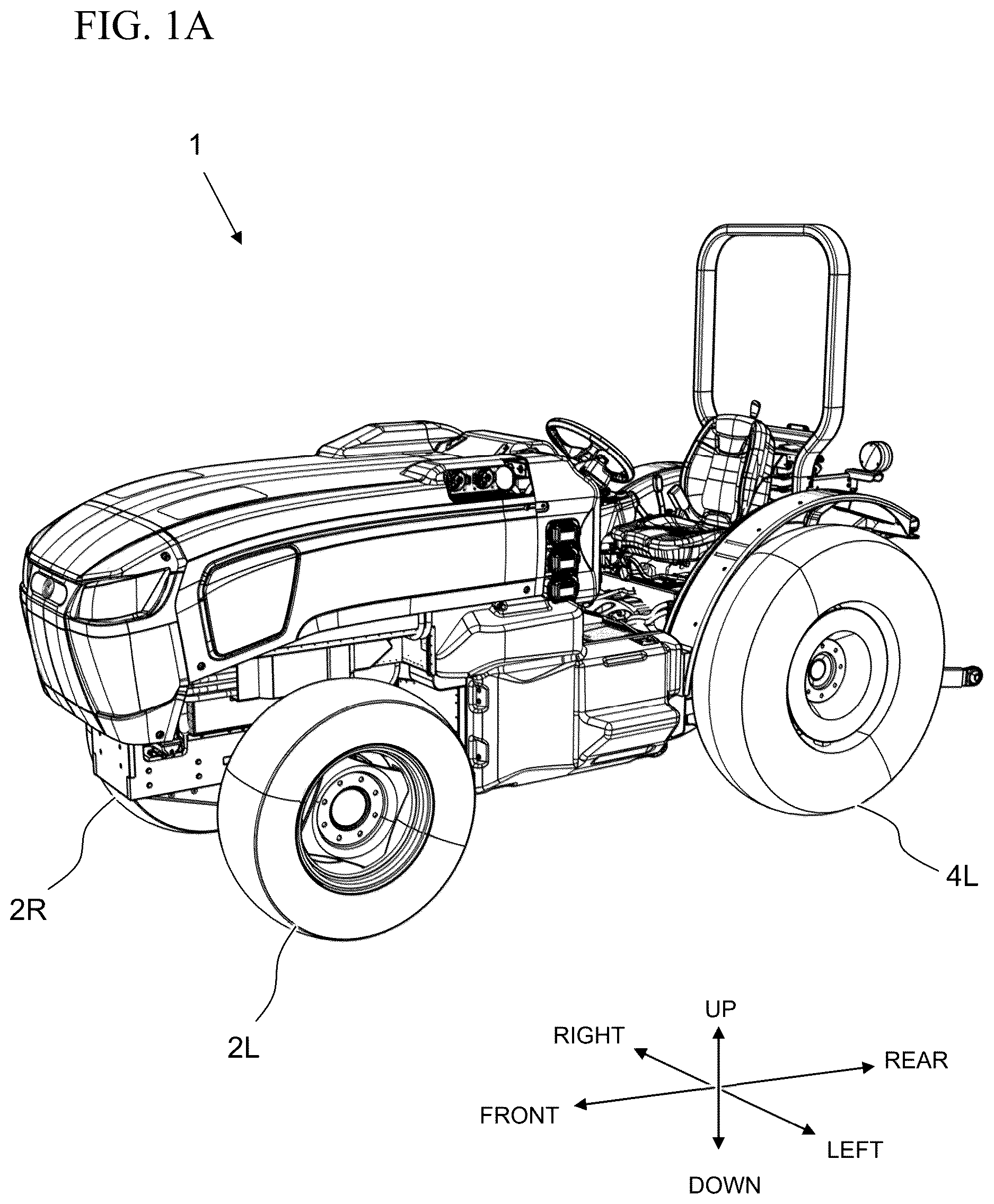 Patent US12617258 Figure 1 – Electric work vehicle