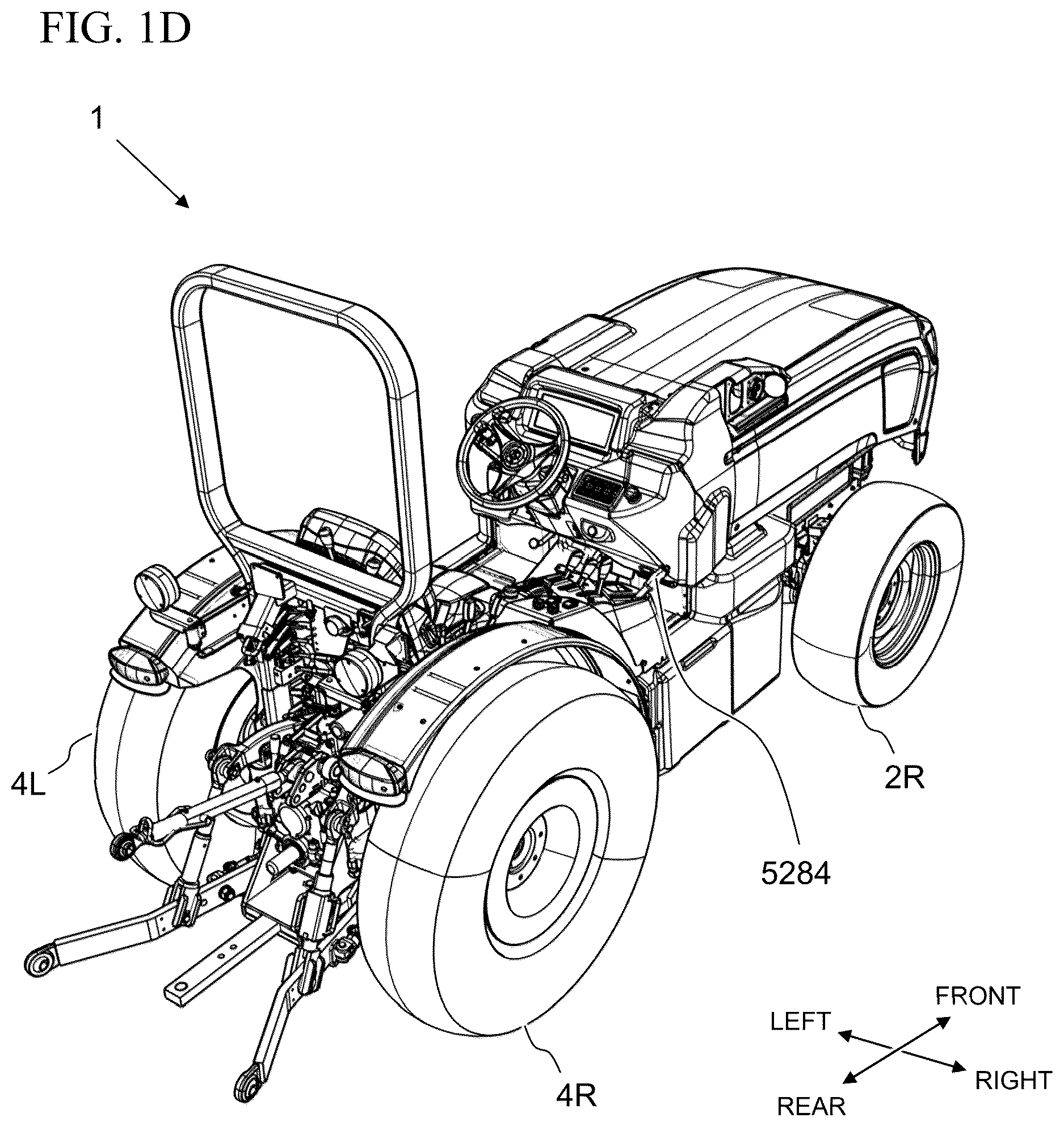 Patent US12617258 Figure 4 – Electric work vehicle