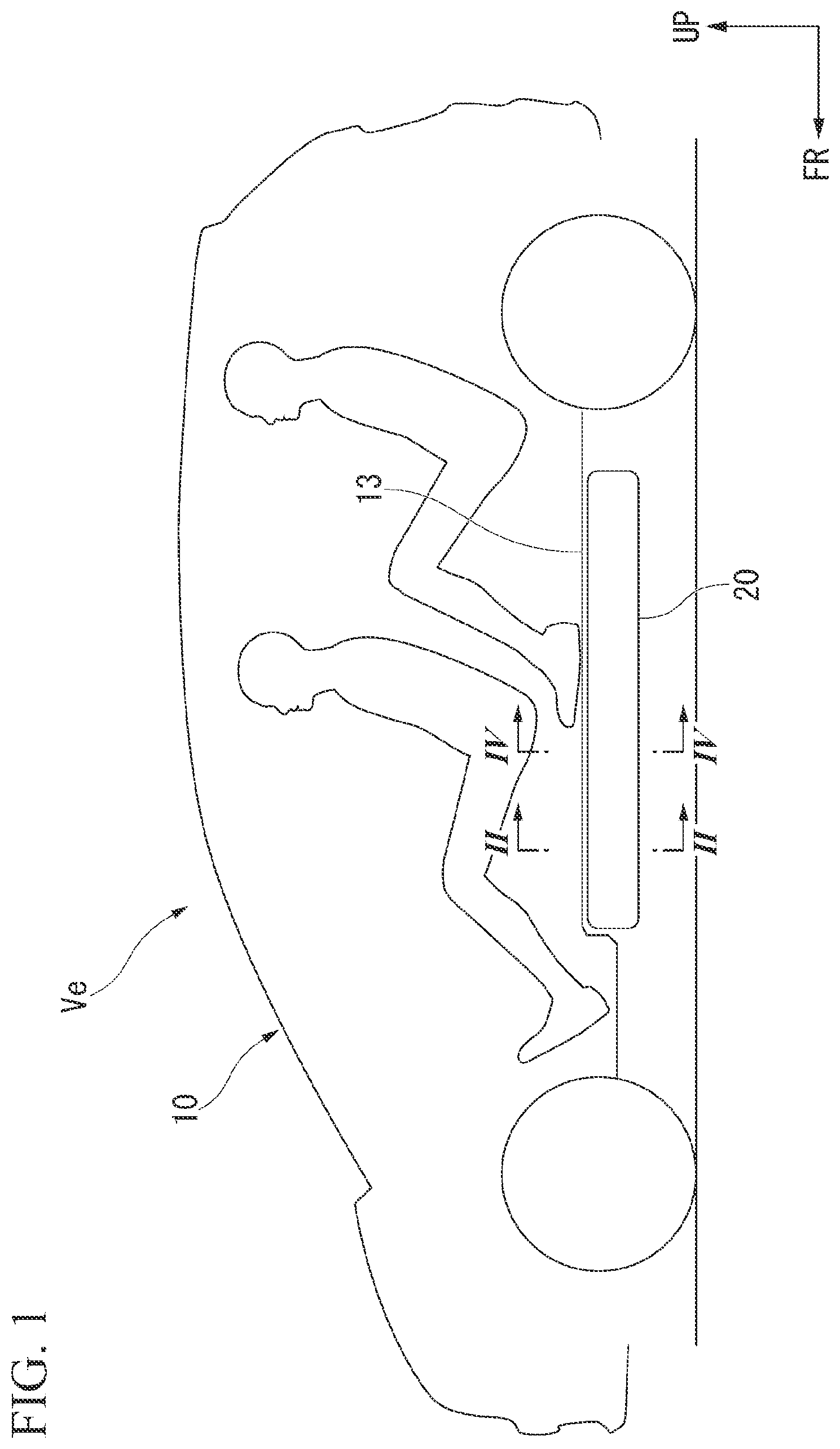 Patent US12617260 — Vehicle body lower part structure — Figure 1