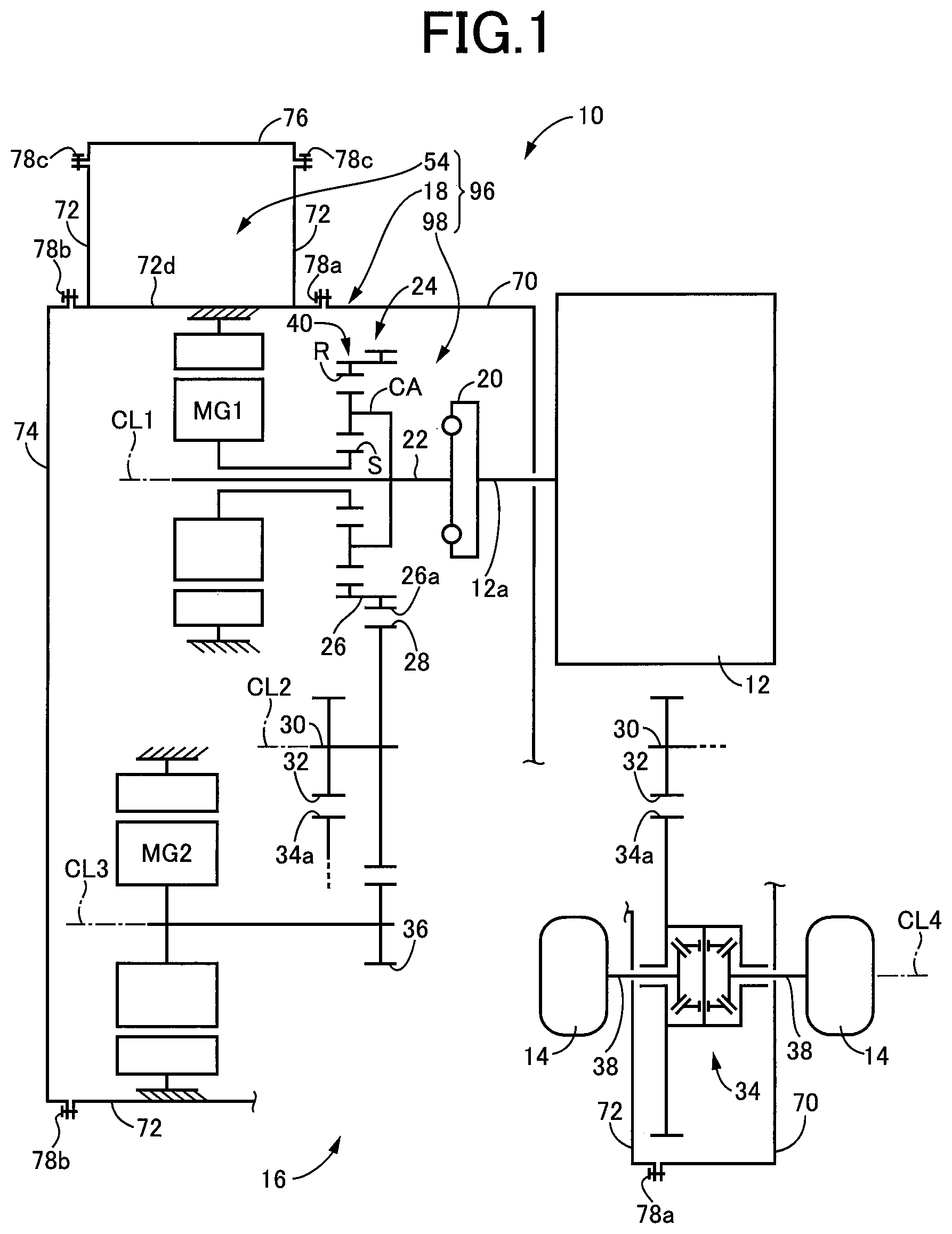 Patent US12617261 Figure 1 – Electric vehicle