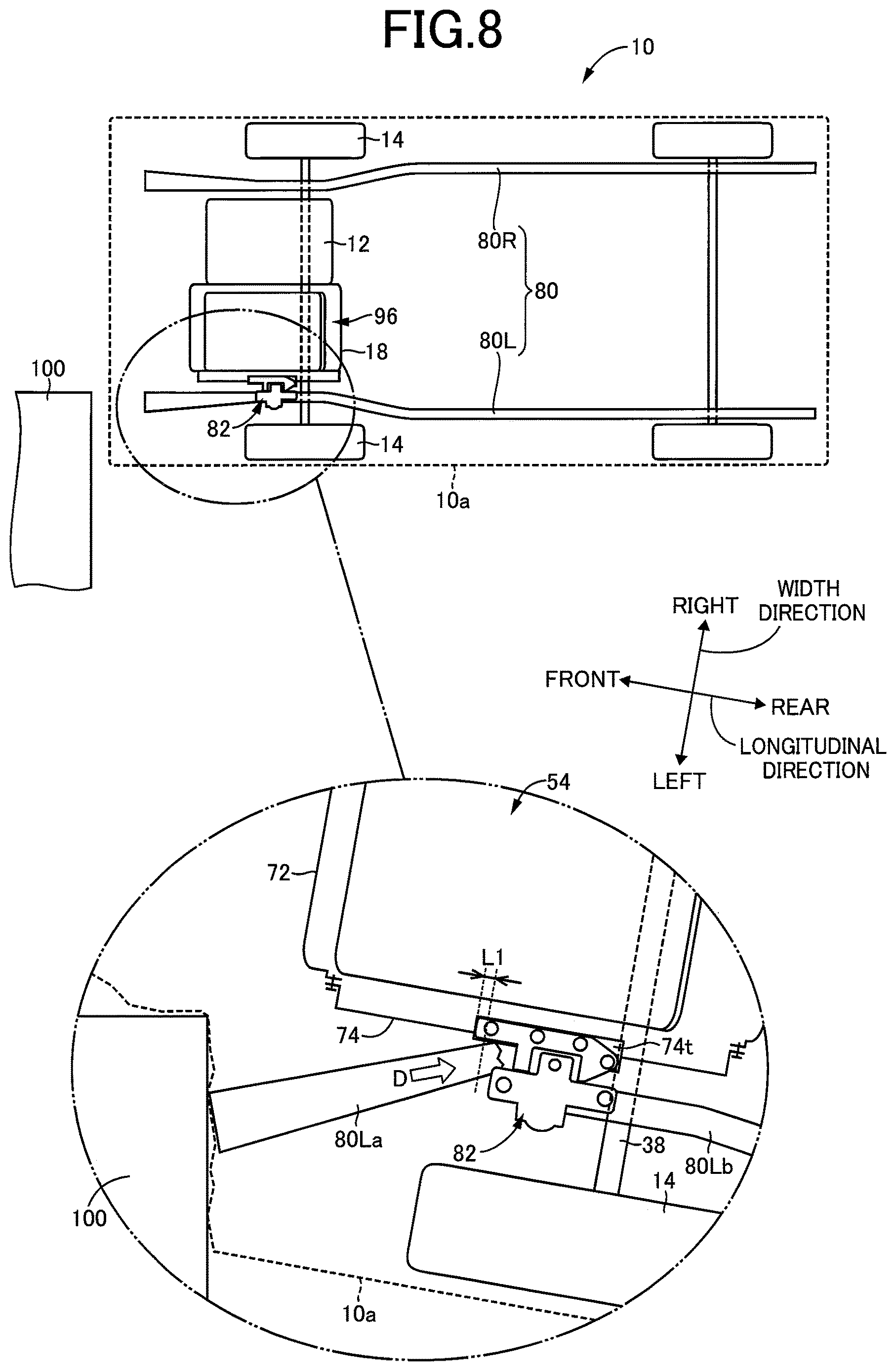 Patent US12617261 Figure 8 – Electric vehicle