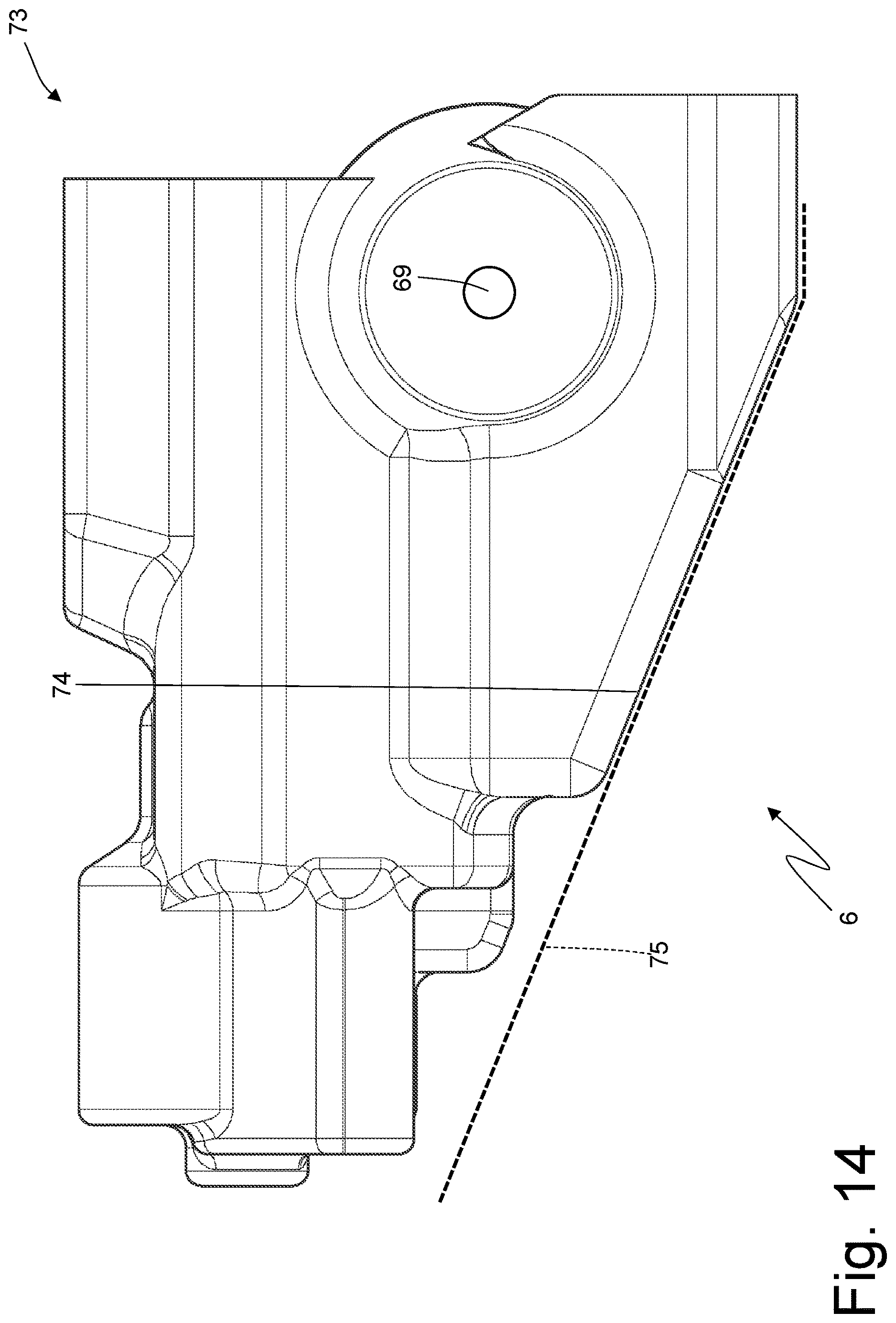 Patent US12617264 Figure 14 – Car provided with an internal combustion engine arranged with the drive shaft up
