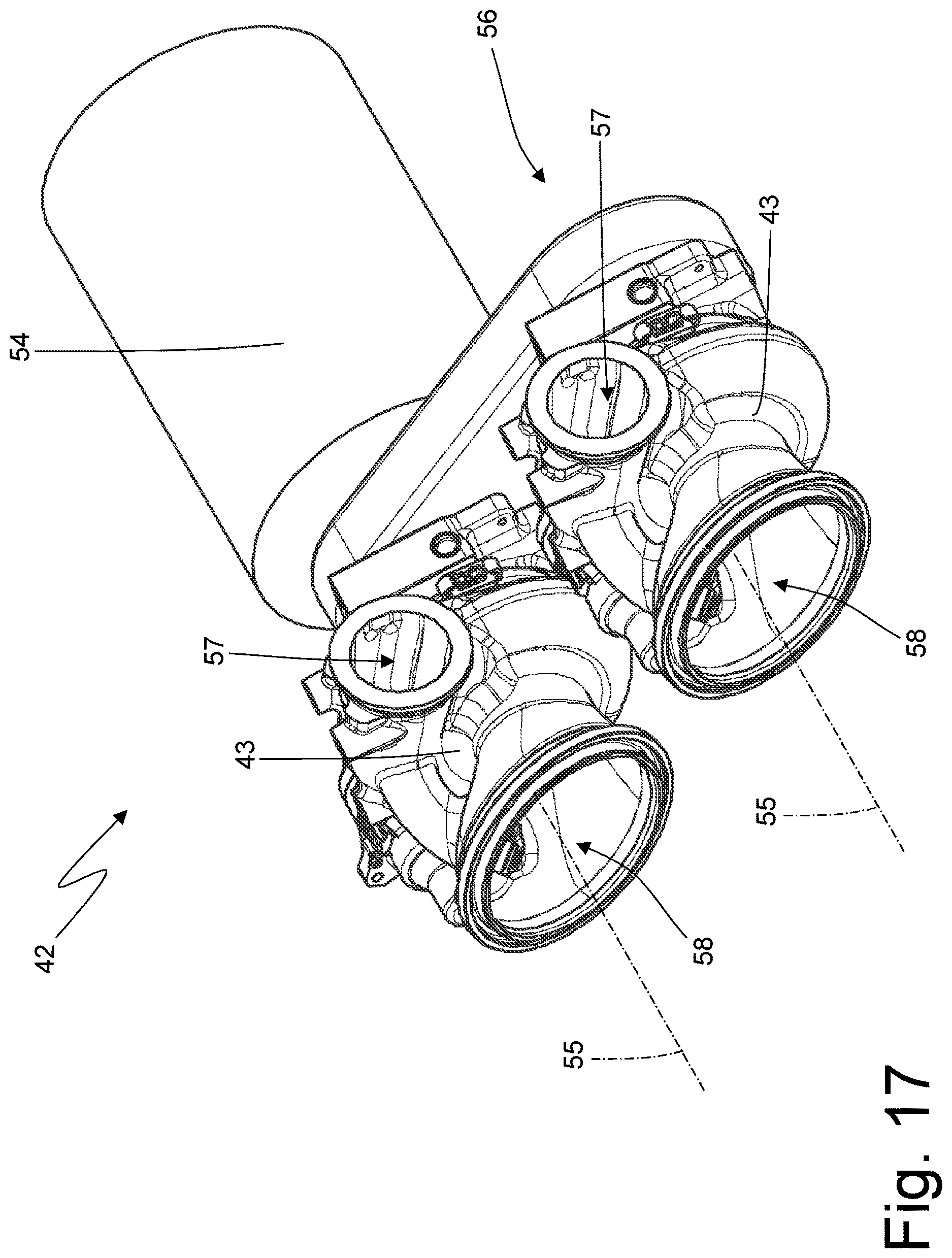 Patent US12617264 Figure 17 – Car provided with an internal combustion engine arranged with the drive shaft up