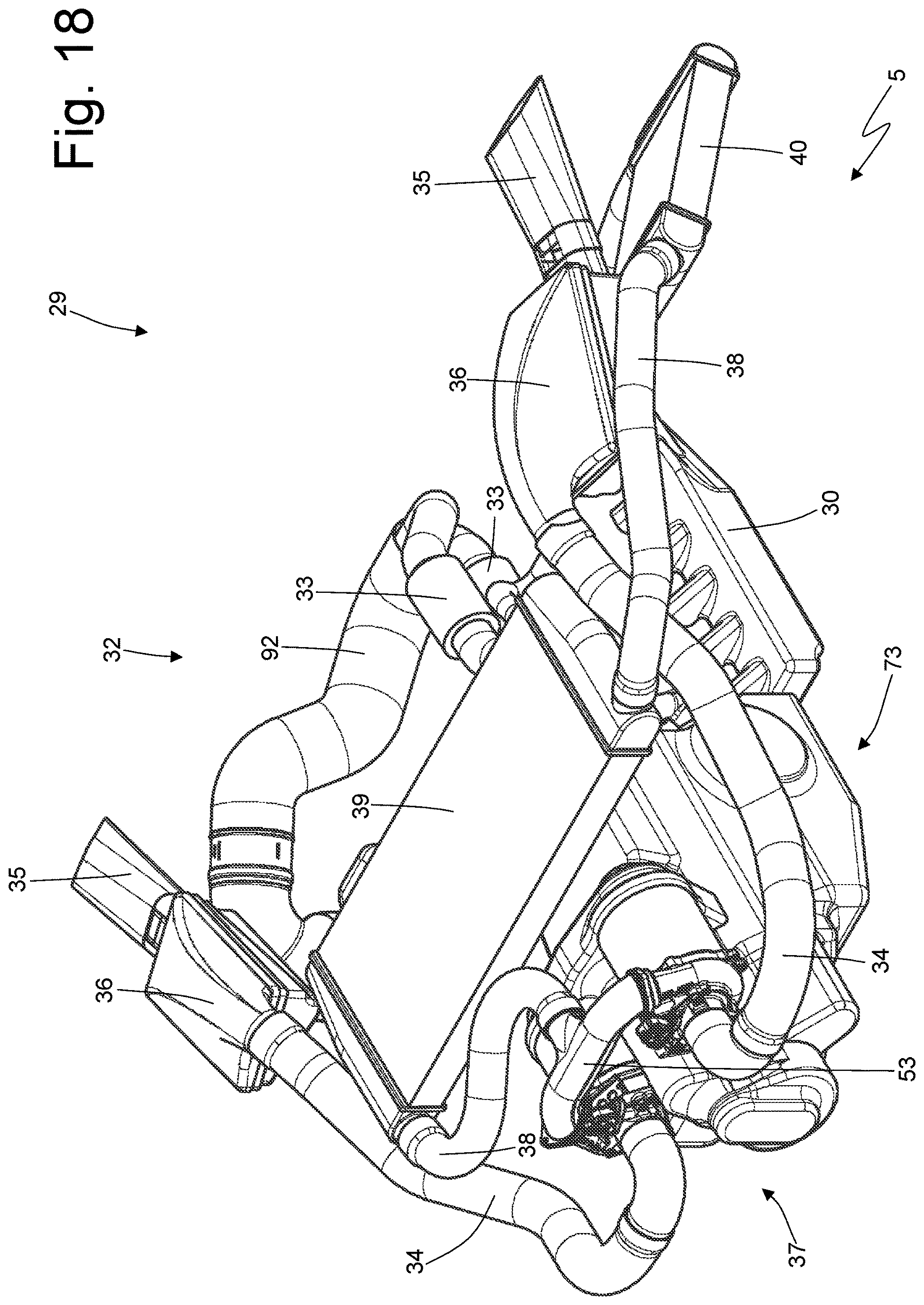 Patent US12617264 Figure 18 – Car provided with an internal combustion engine arranged with the drive shaft up