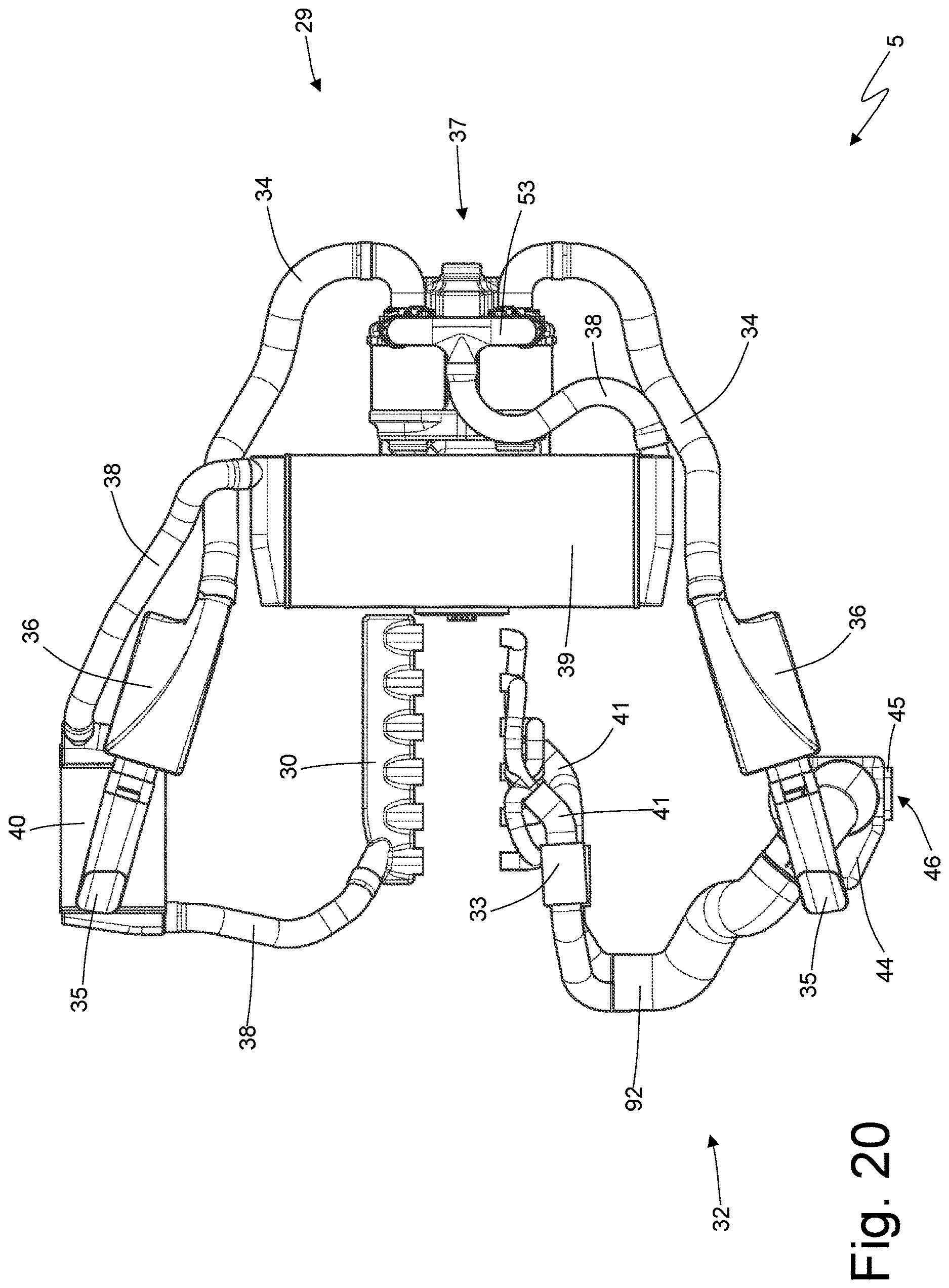 Patent US12617264 Figure 20 – Car provided with an internal combustion engine arranged with the drive shaft up