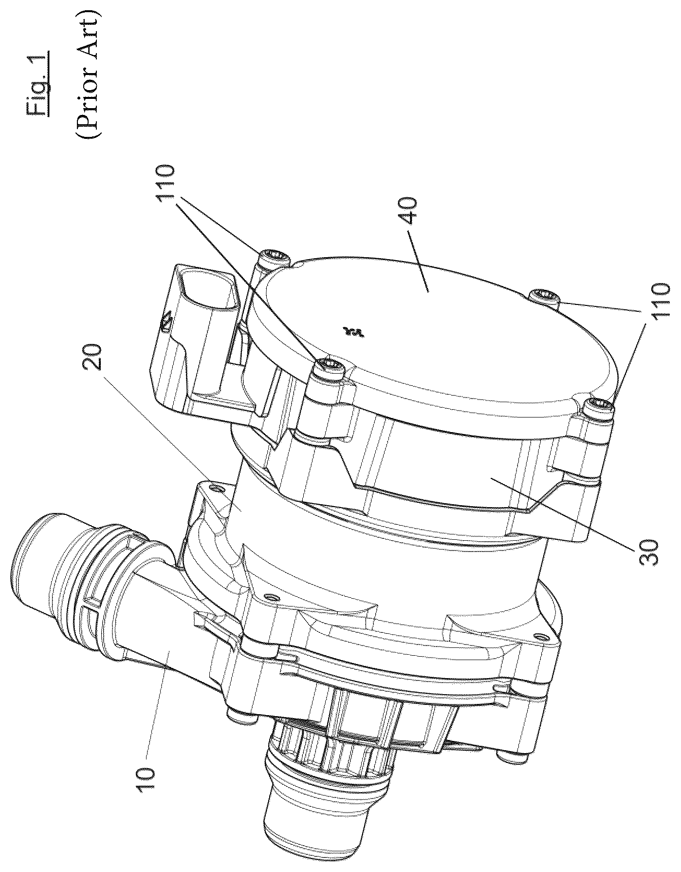 Patent US12617265 Figure 1 – Arrangement comprising a pump for a cooling circuit of a motor vehicle