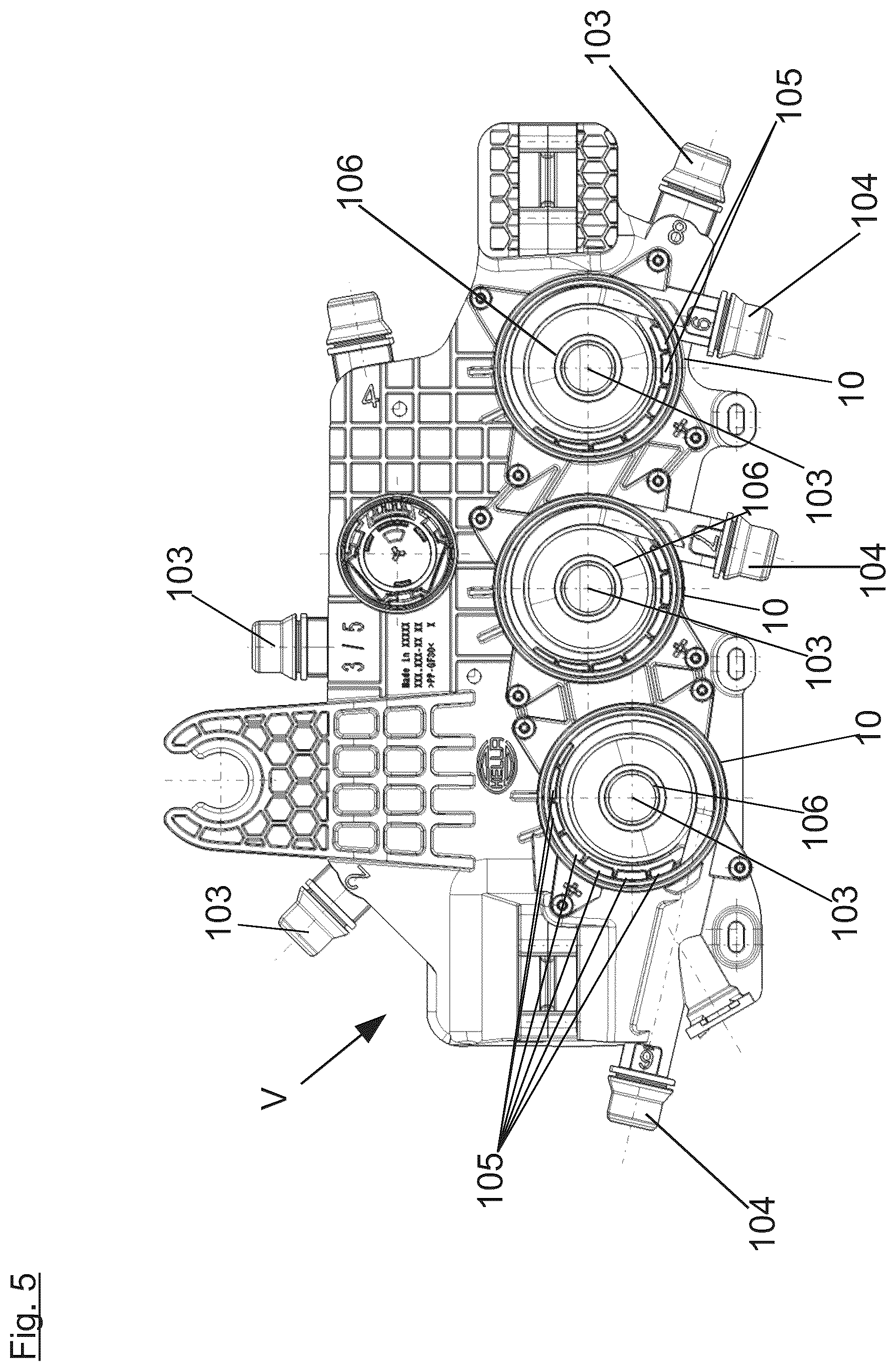 Patent US12617265 Figure 5 – Arrangement comprising a pump for a cooling circuit of a motor vehicle